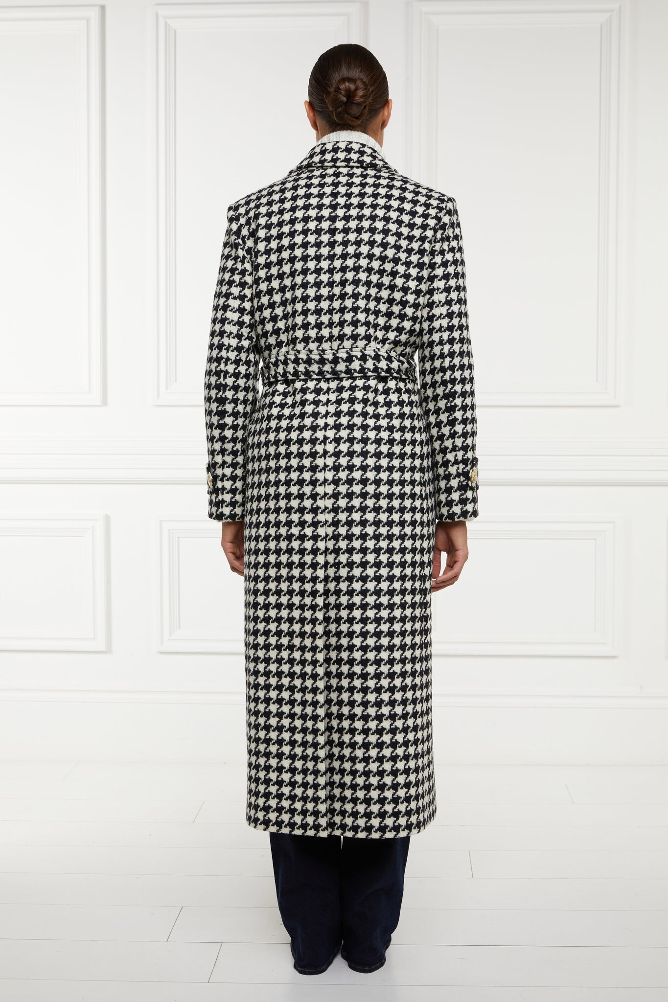 Wrap Coat (Large Scale Houndstooth)