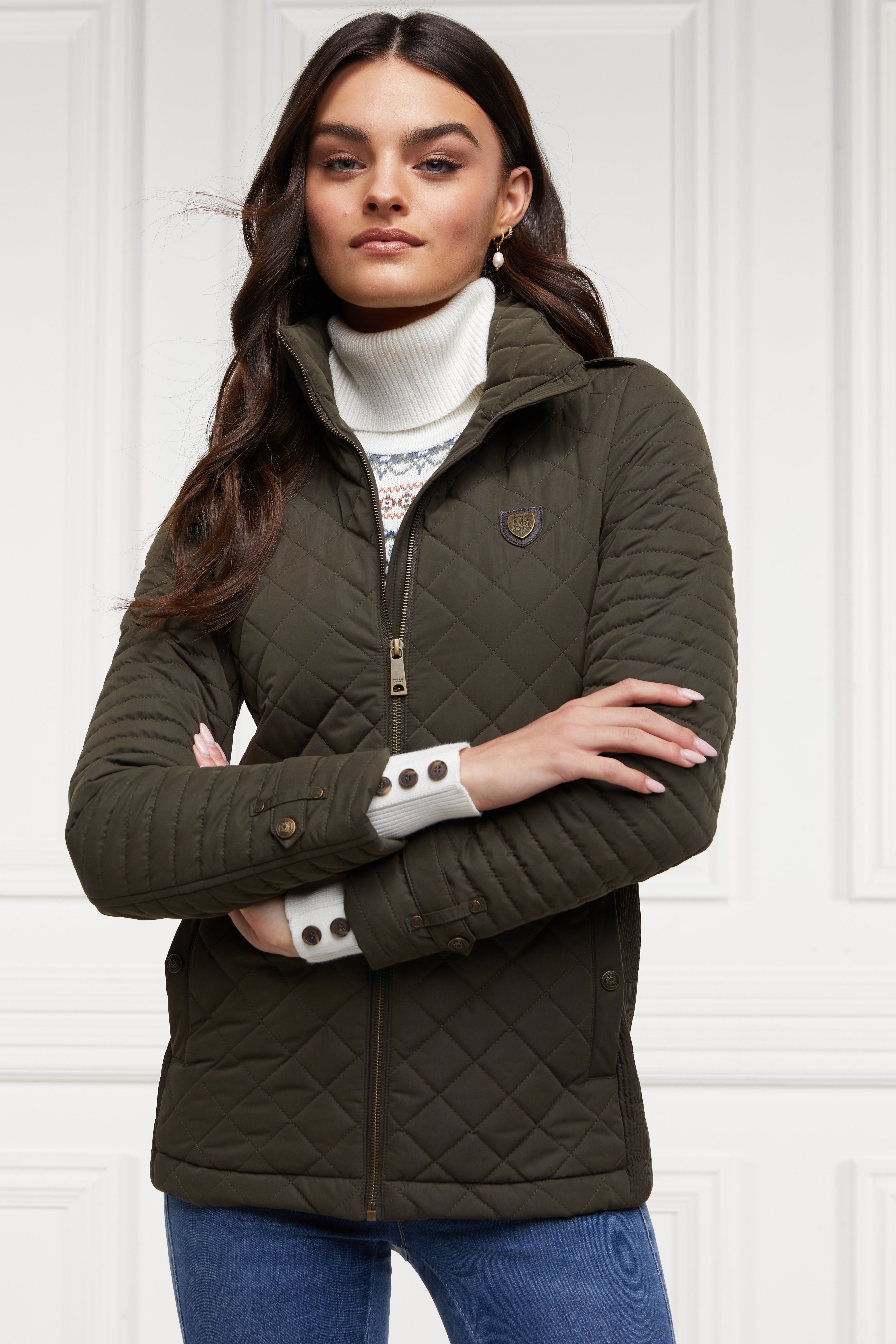 Juliana Quilted Jacket (Khaki)