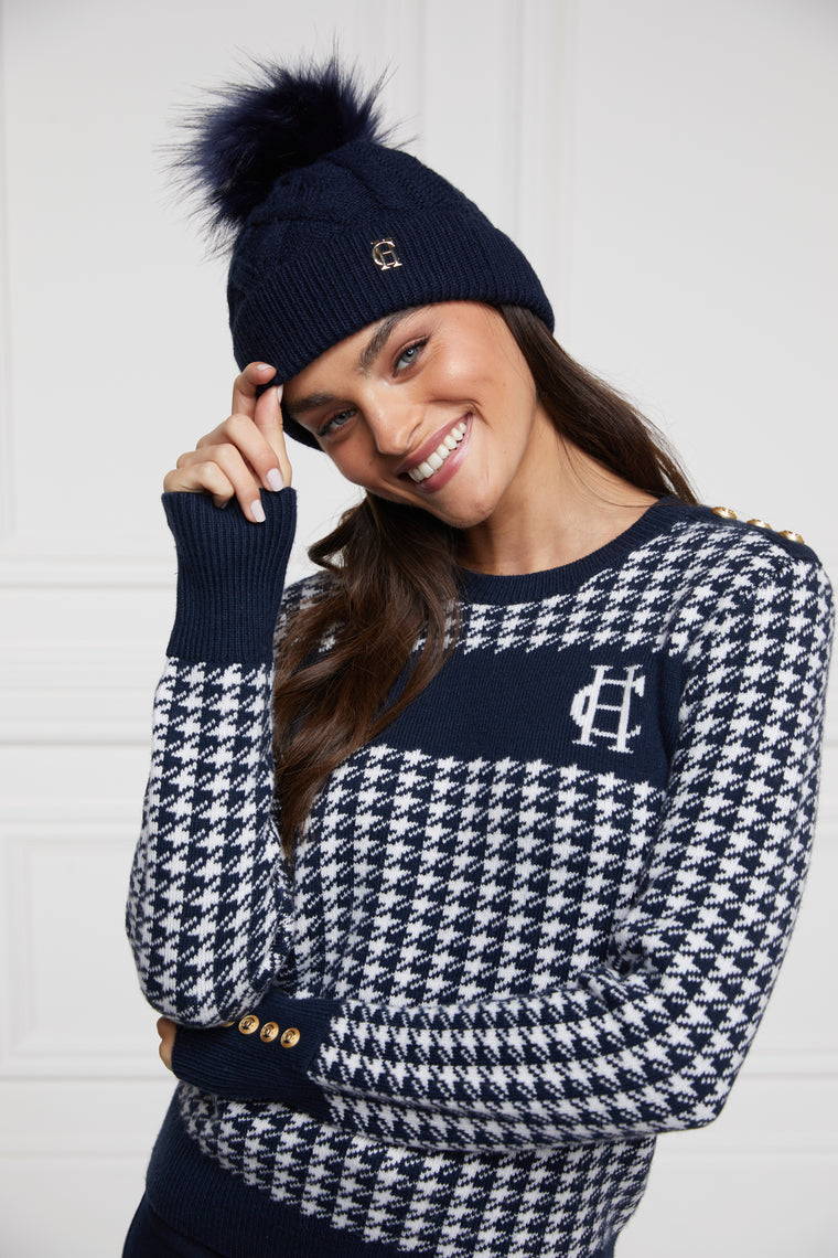 Cortina Bobble Hat (Ink Navy)