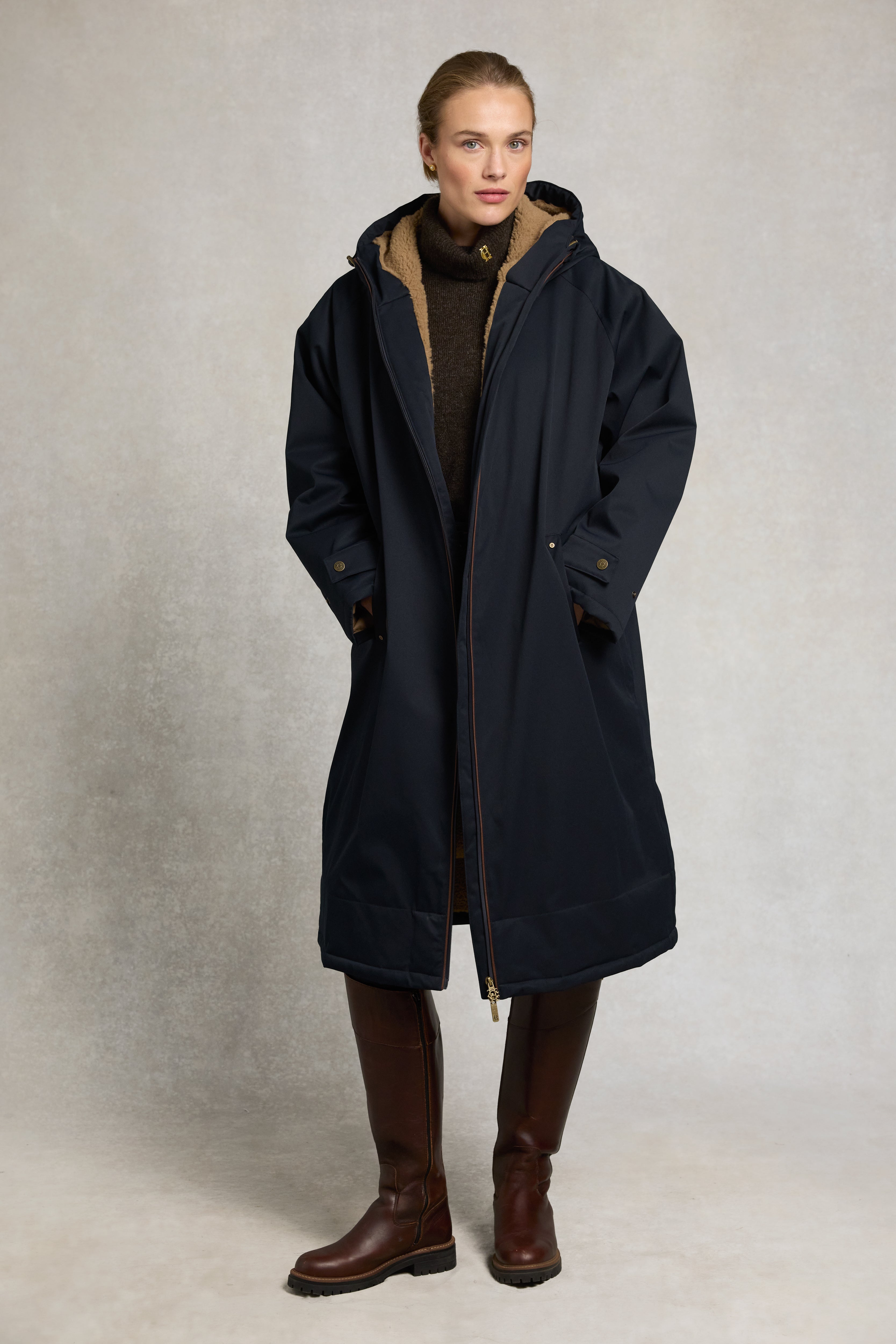 One-Size Waterproof Coat (Dark Navy) – Holland Cooper ®