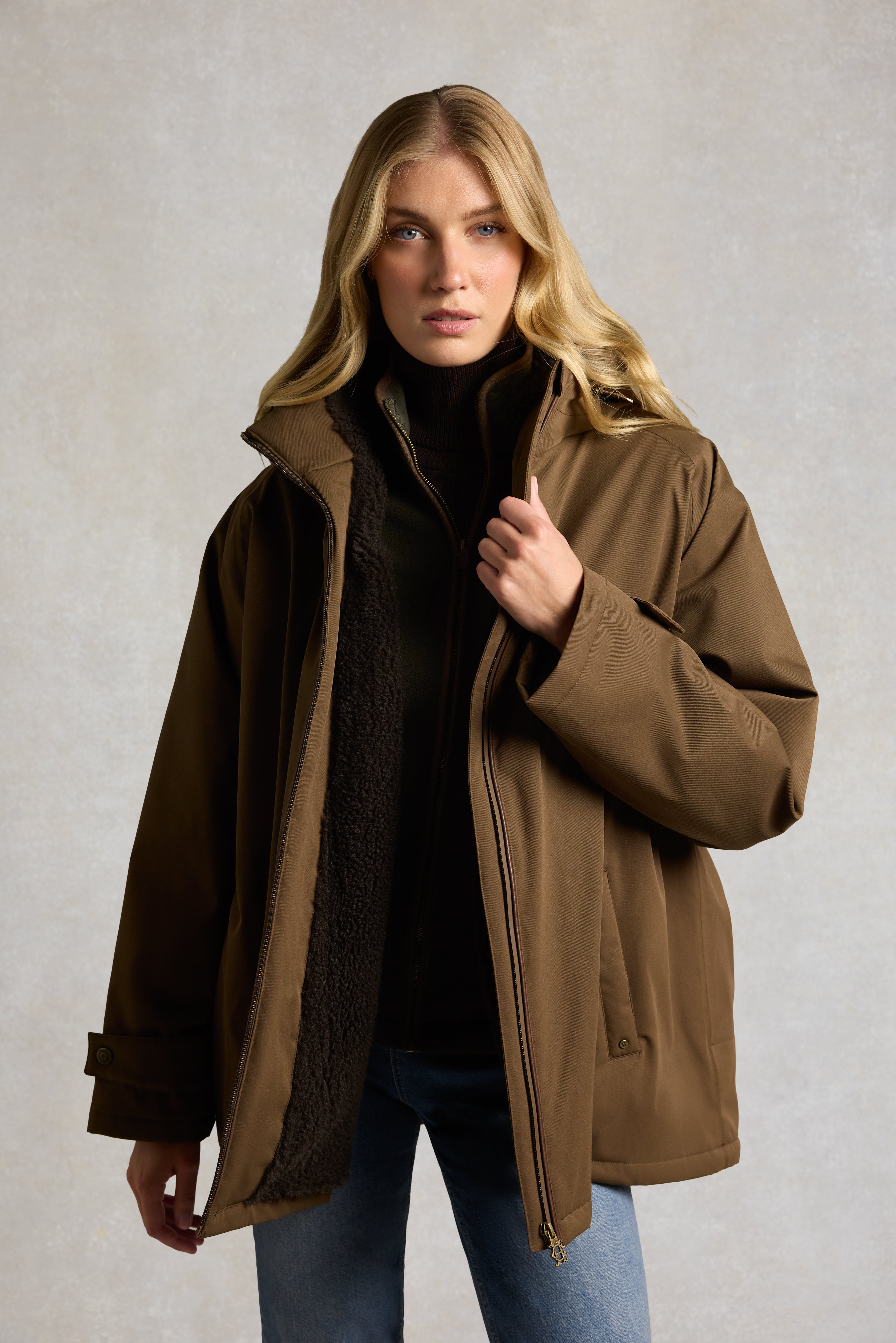 One-Size Waterproof Jacket (Chestnut) – Holland Cooper ®