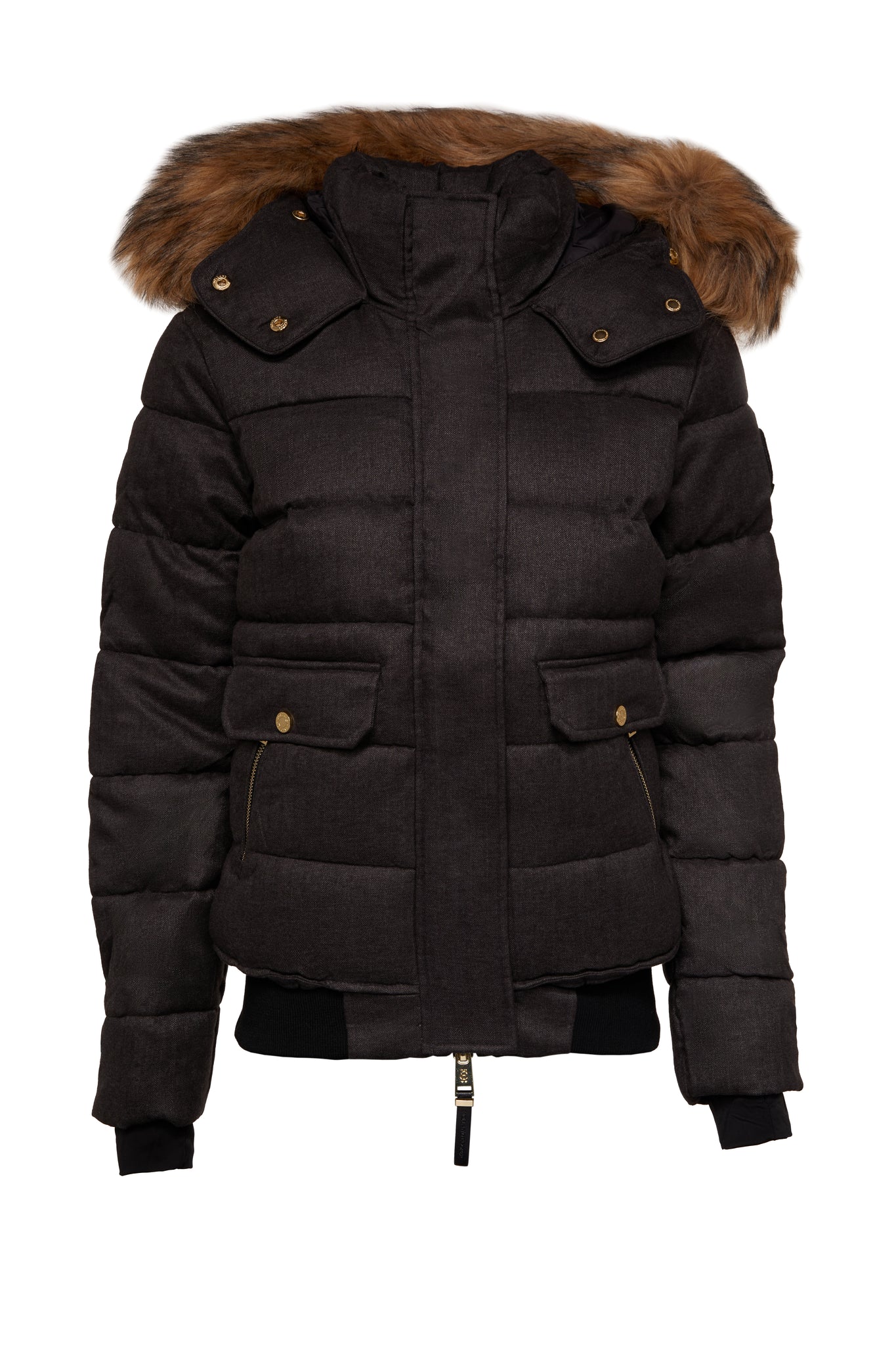 Cervinia Puffer (Charcoal Tweed)