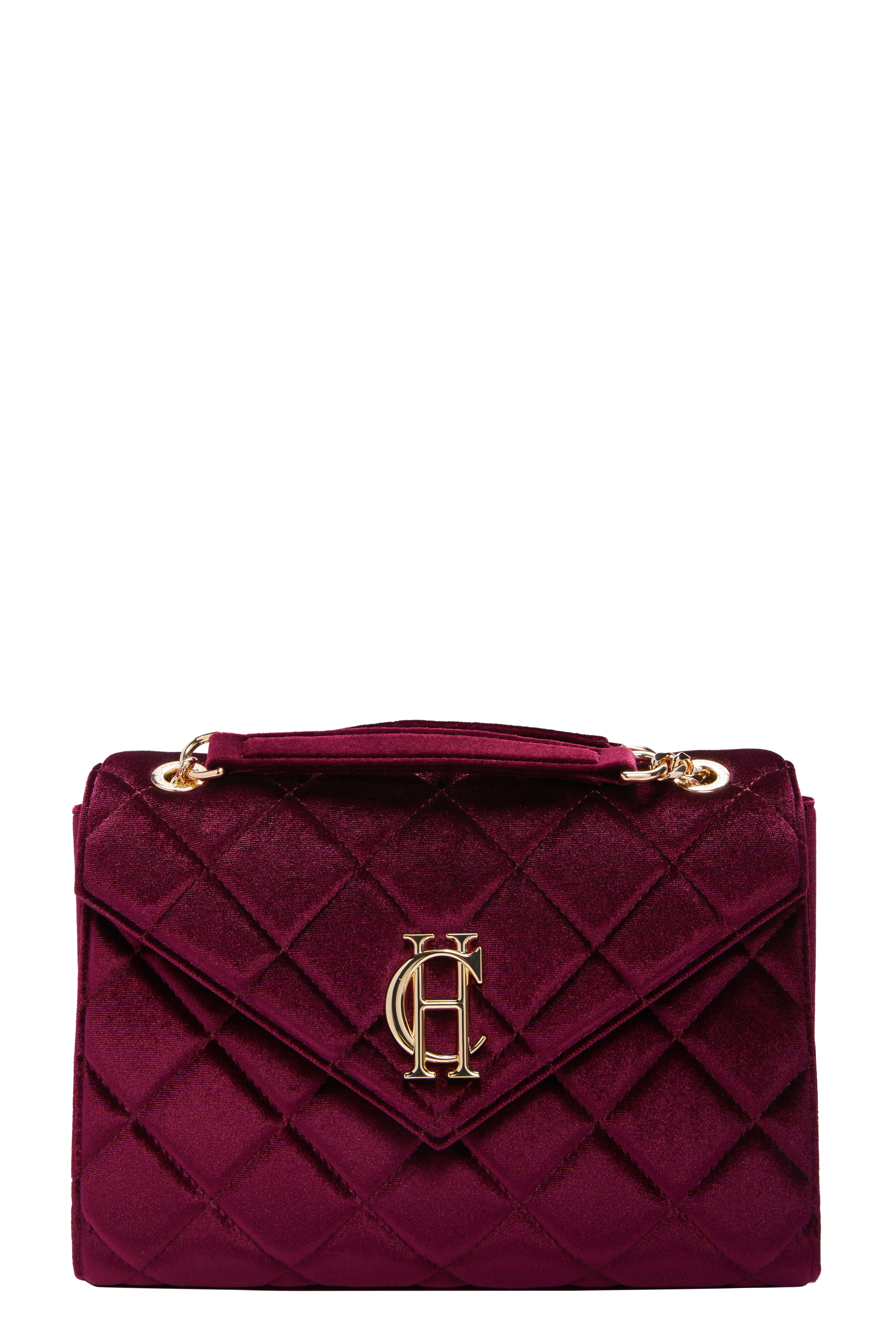 Knightsbridge Shoulder Bag (Merlot Velvet) – Holland Cooper ®