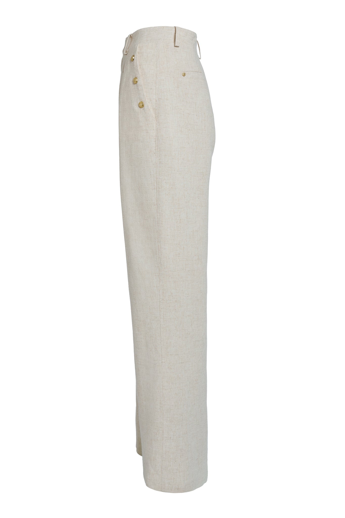 Belgravia Wide Leg Trouser (Natural Linen)