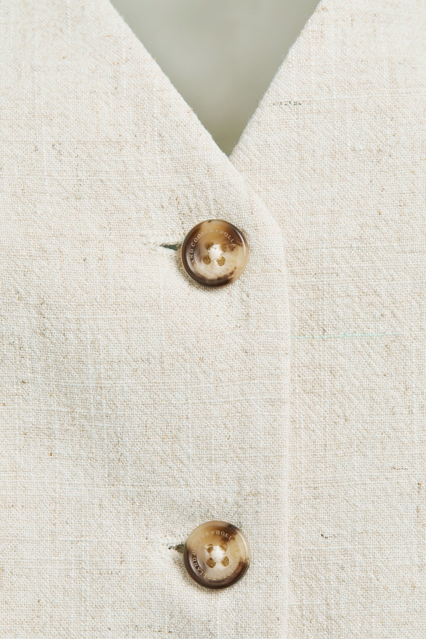 Hampton Waistcoat (Natural Linen)