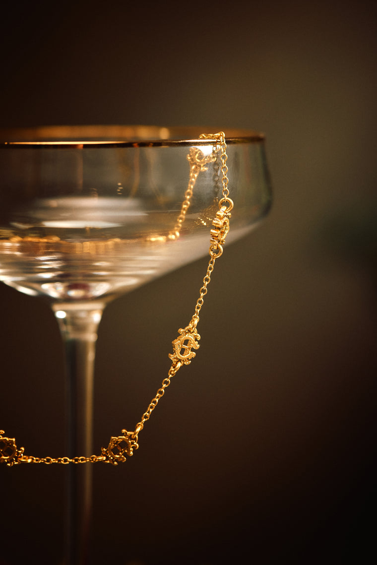 Fine Heraldic Necklace (Vintage Gold)