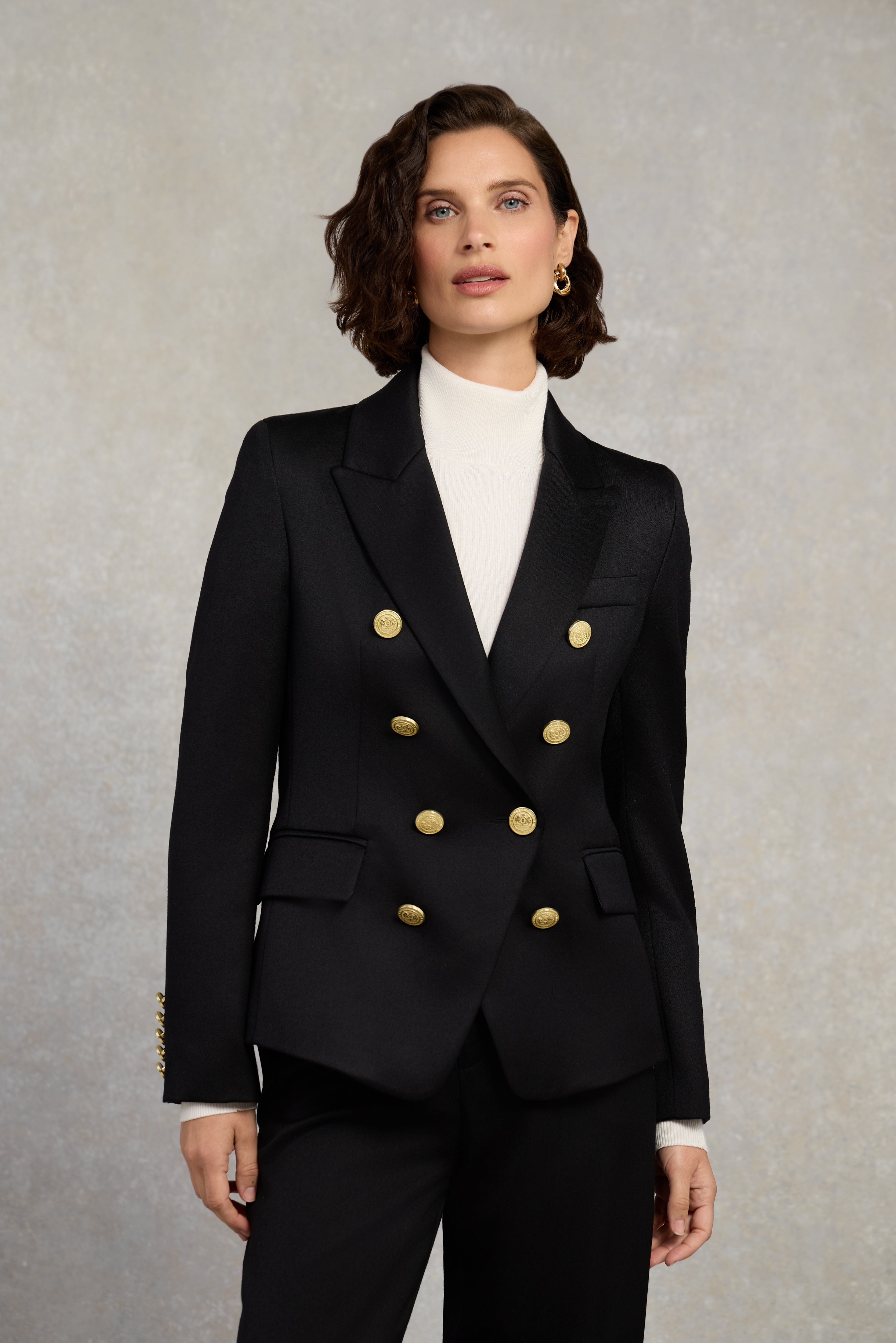 Knightsbridge Blazer (Black Barathea) - Main Image