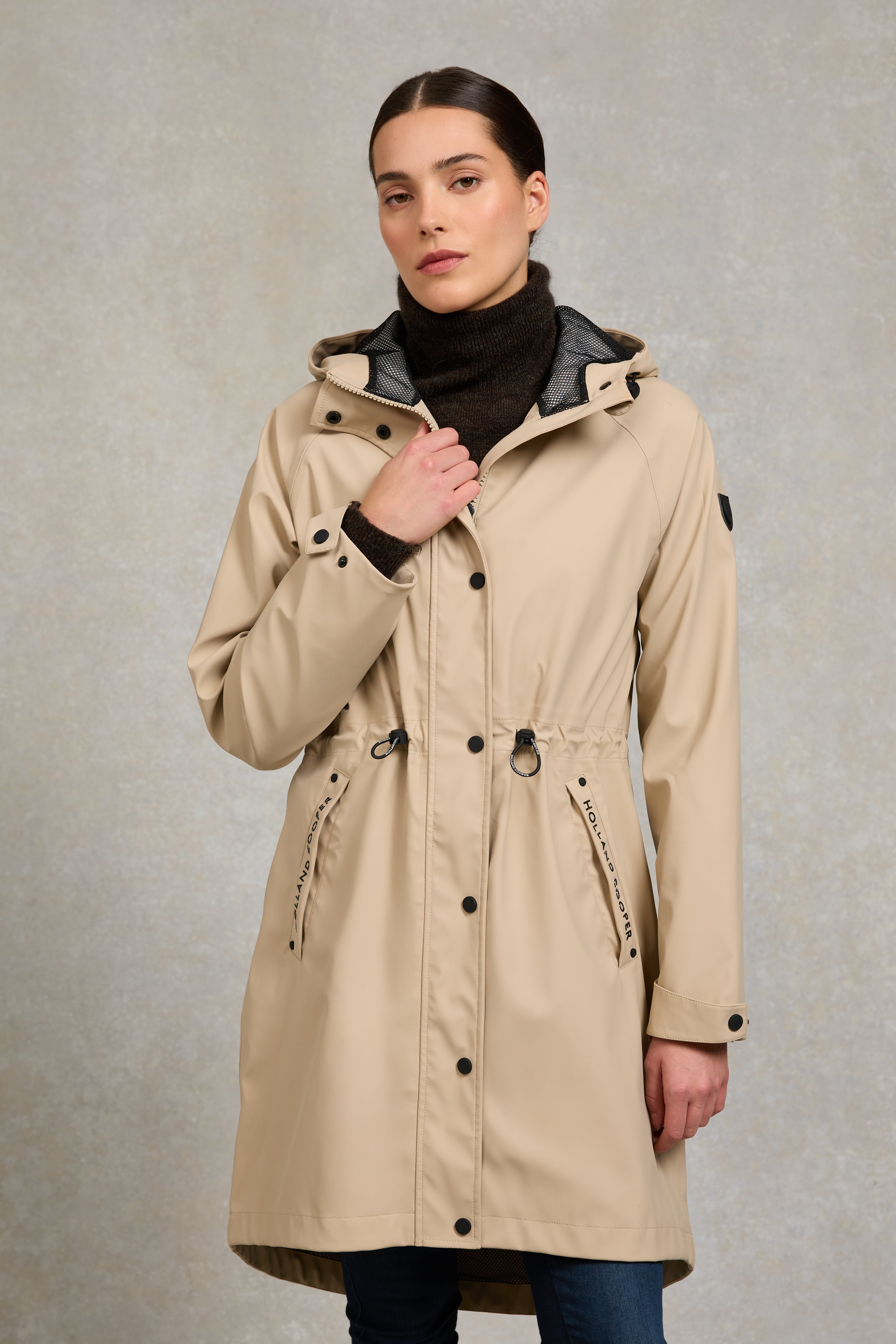 Chartwell Rain Parka (Stone) – Holland Cooper ®