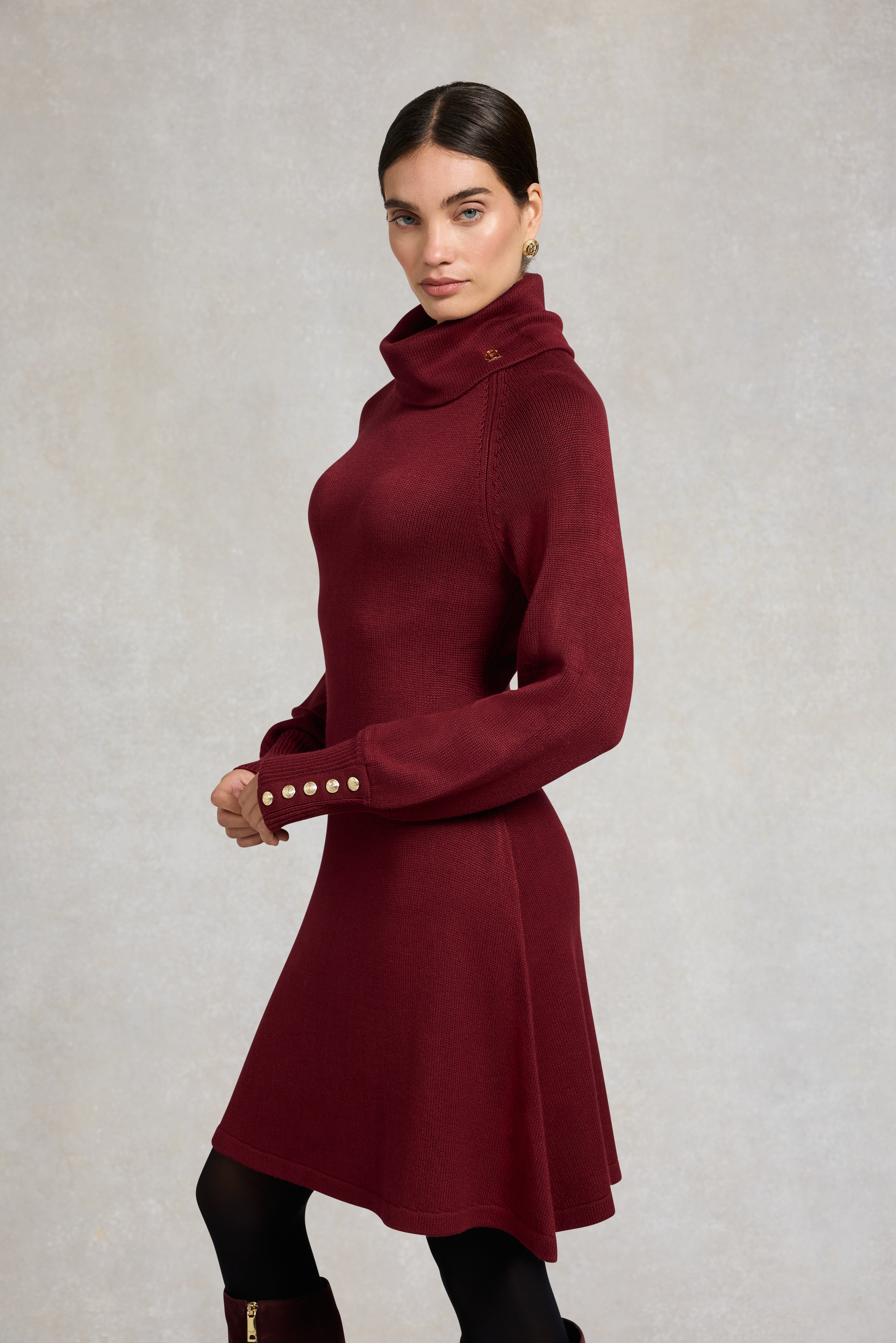 slim fit dress slacks Burgundy midi fit and flare prom chiffon dress 5222  Xiaolizi