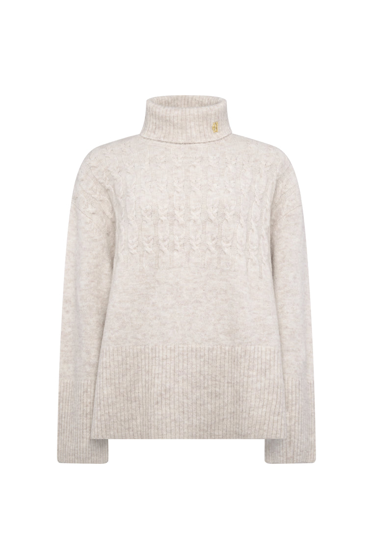 The Airport Antonia Roll Neck Knit Look