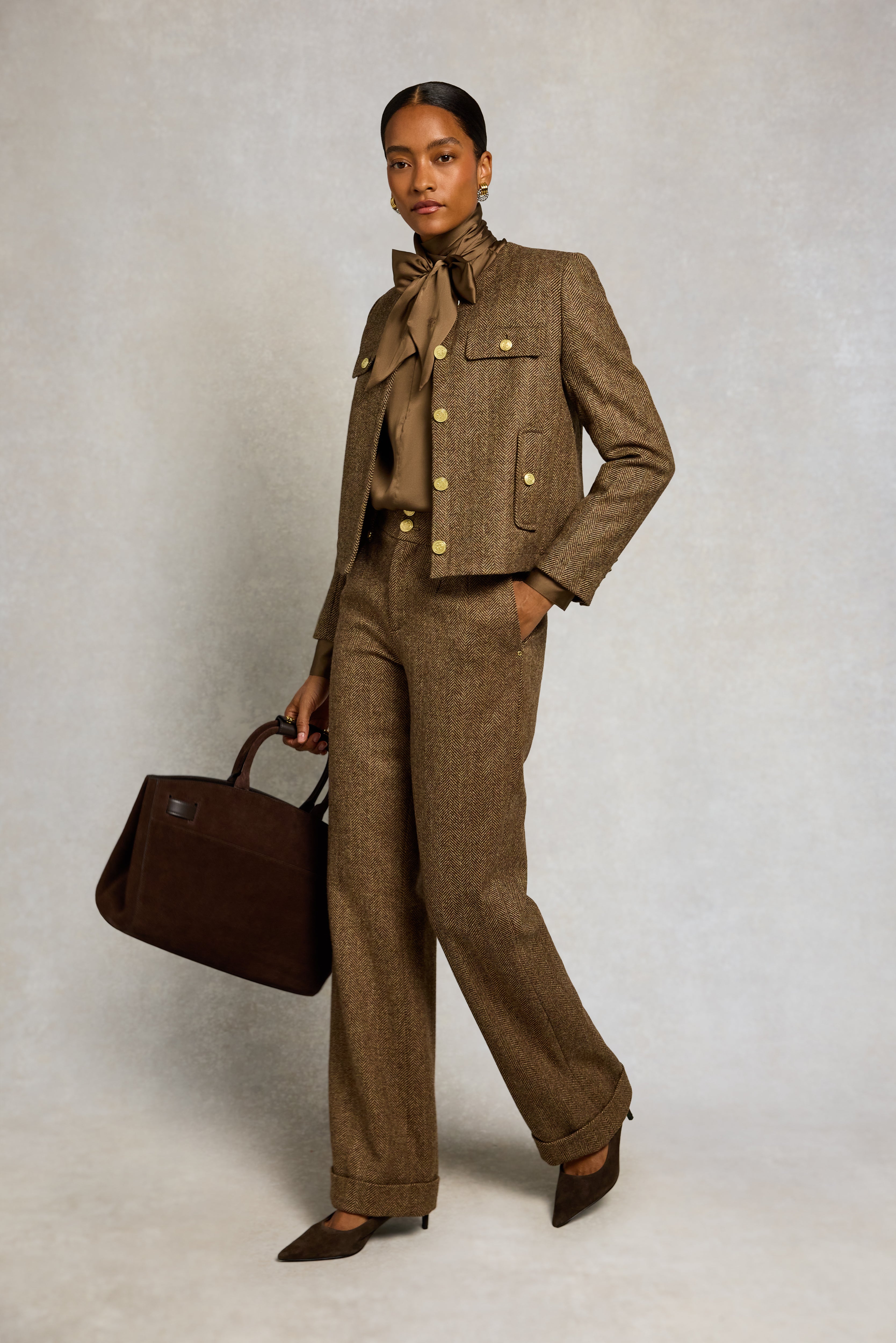 Ariella Blouse (Olive Brown) – Holland Cooper ®