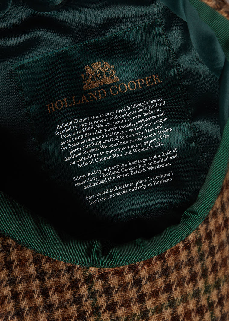 Baker Boy Cap (Hailes Green Tweed)
