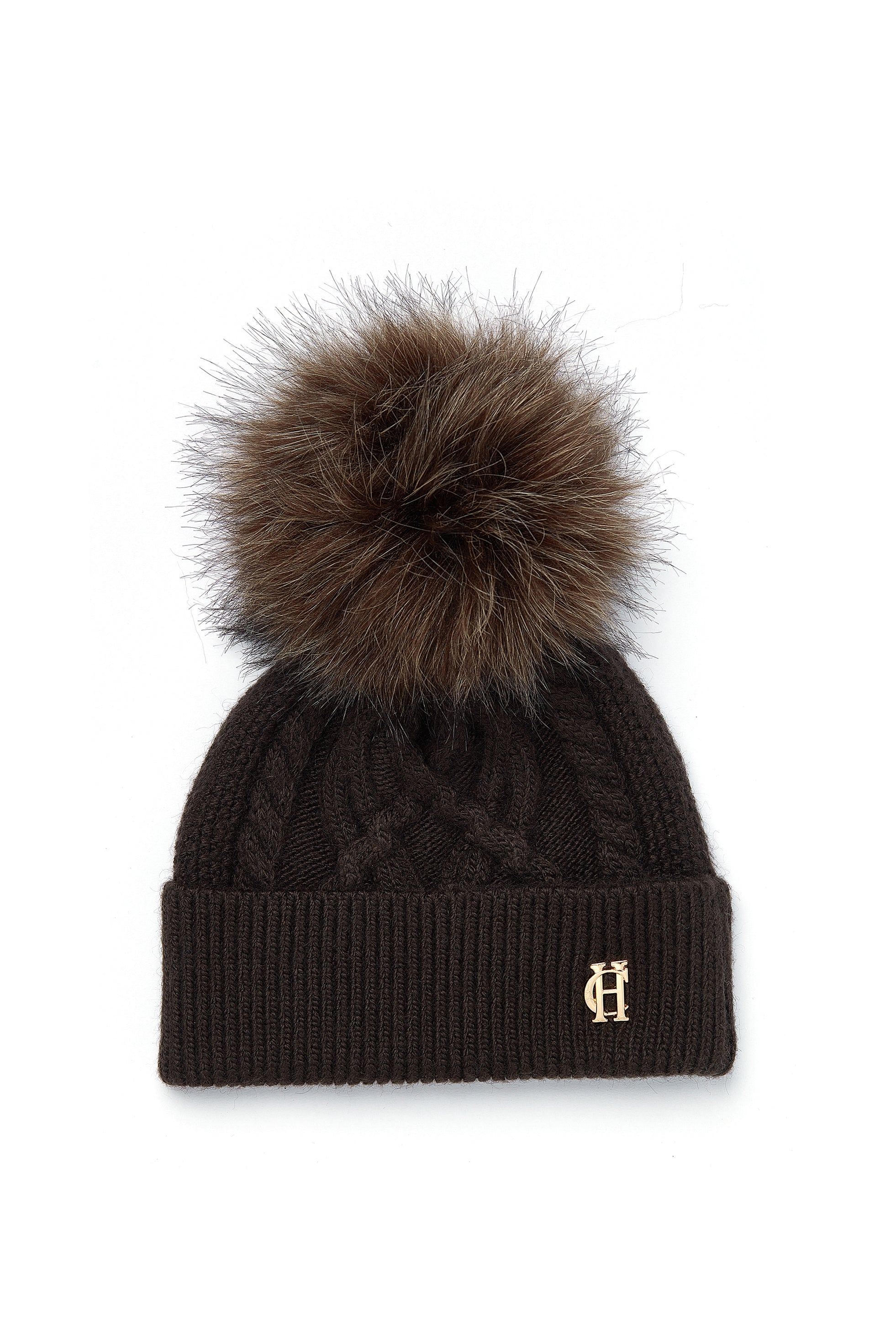 Cortina Bobble Hat (Chocolate Mink) – Holland Cooper ®