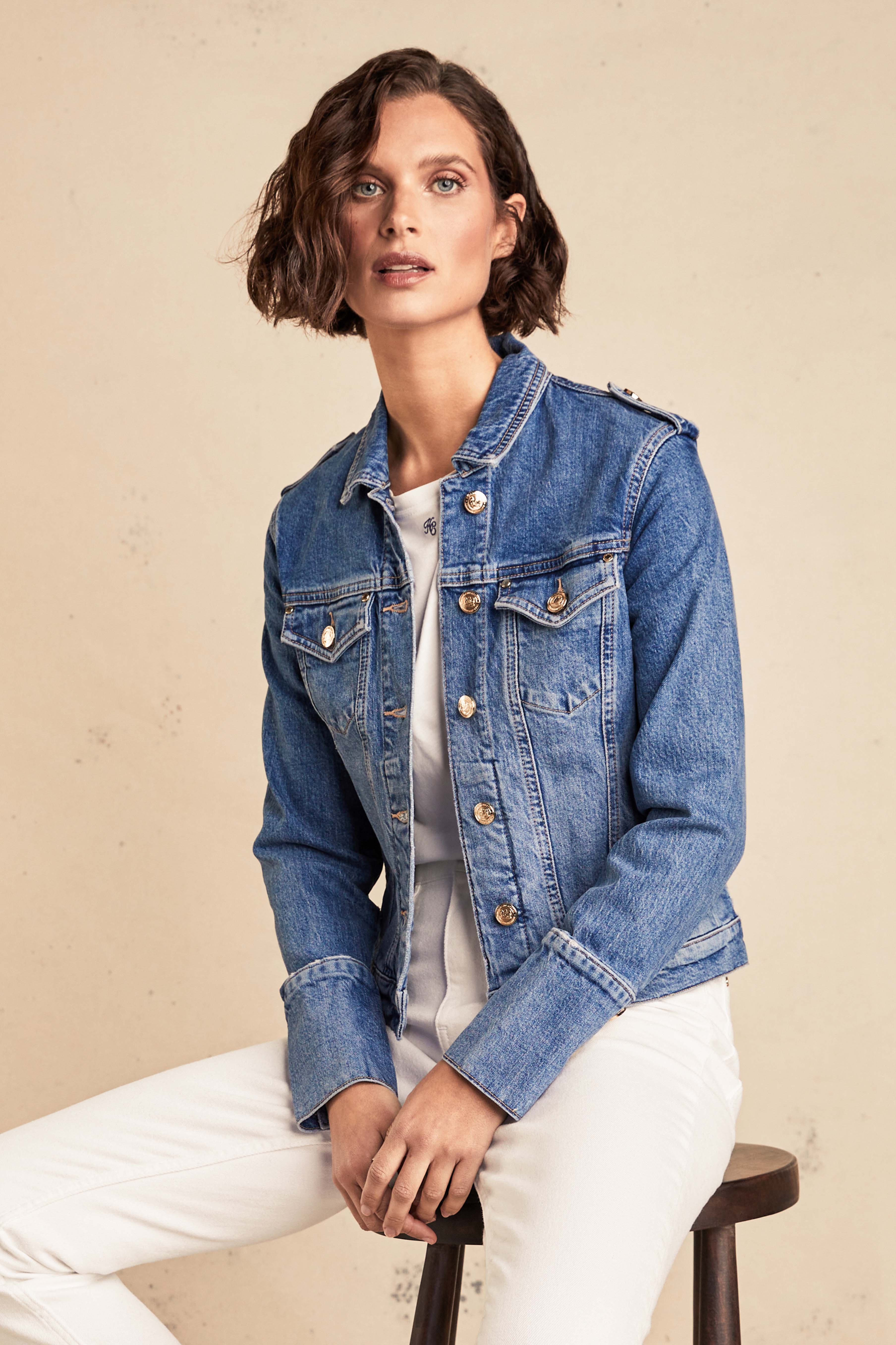 Denim Jacket Denim Kurti With Jeans Long Kurti With Denim Jacket