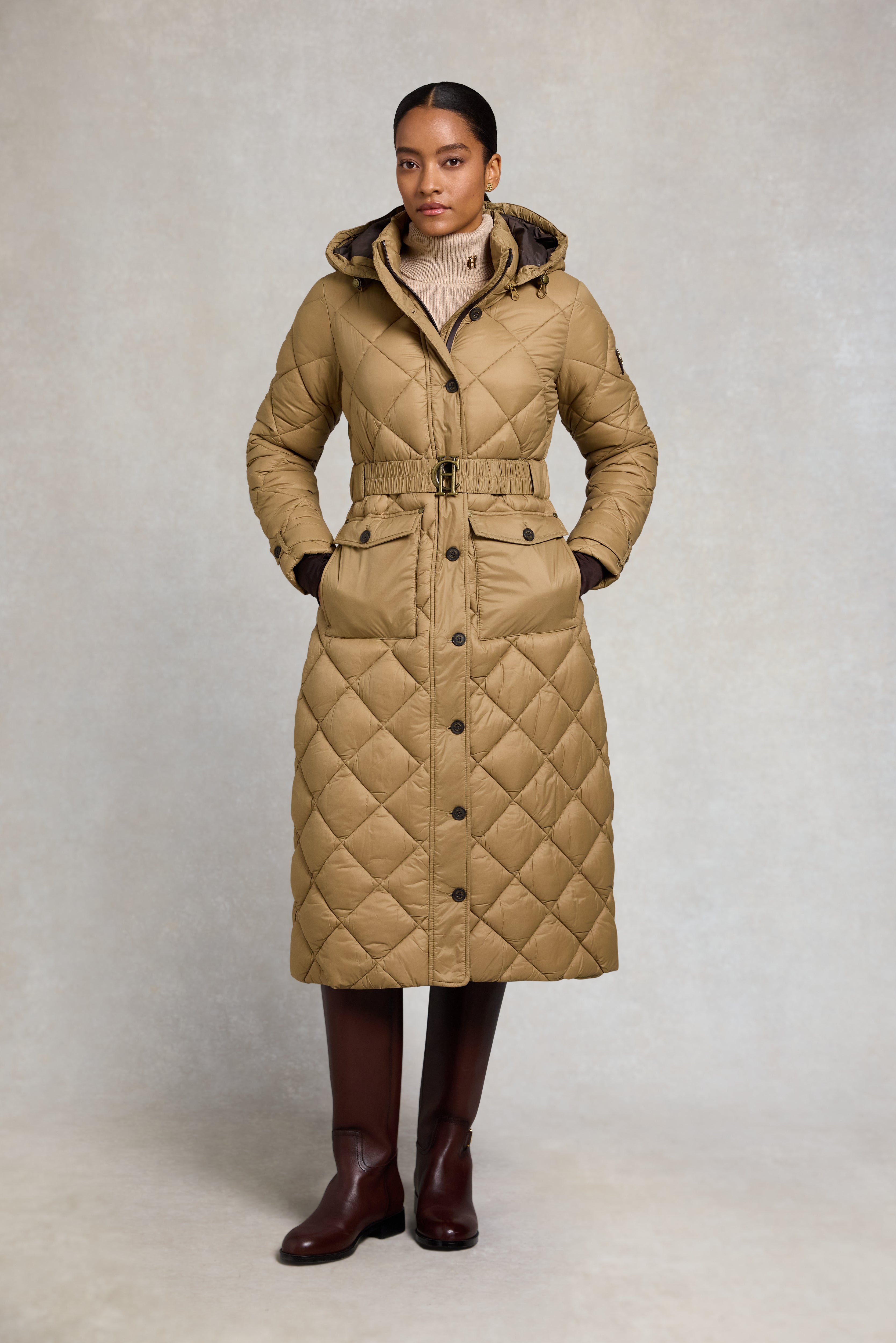 Farnham Longline Coat (Sand) – Holland Cooper ®