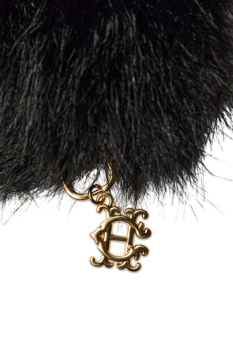 Faux Fur Shawl (Black)