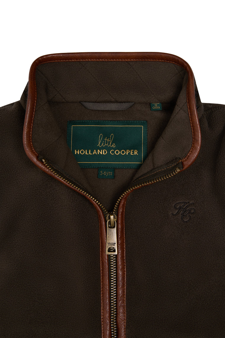 Little Country Fleece Gilet (Khaki)
