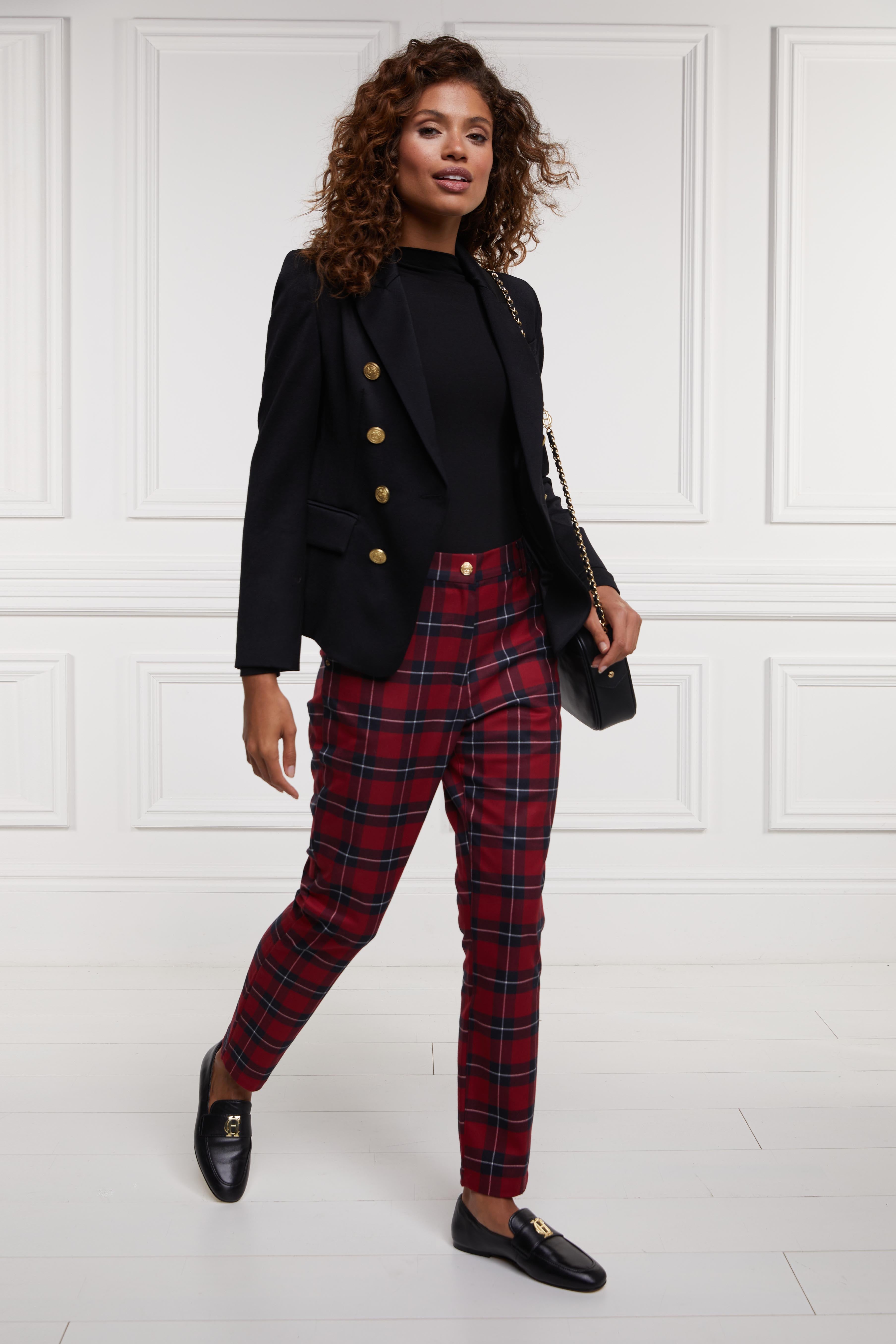 Christmas Plaid Dress Womens Plaid Pants Red Charlton Trousers