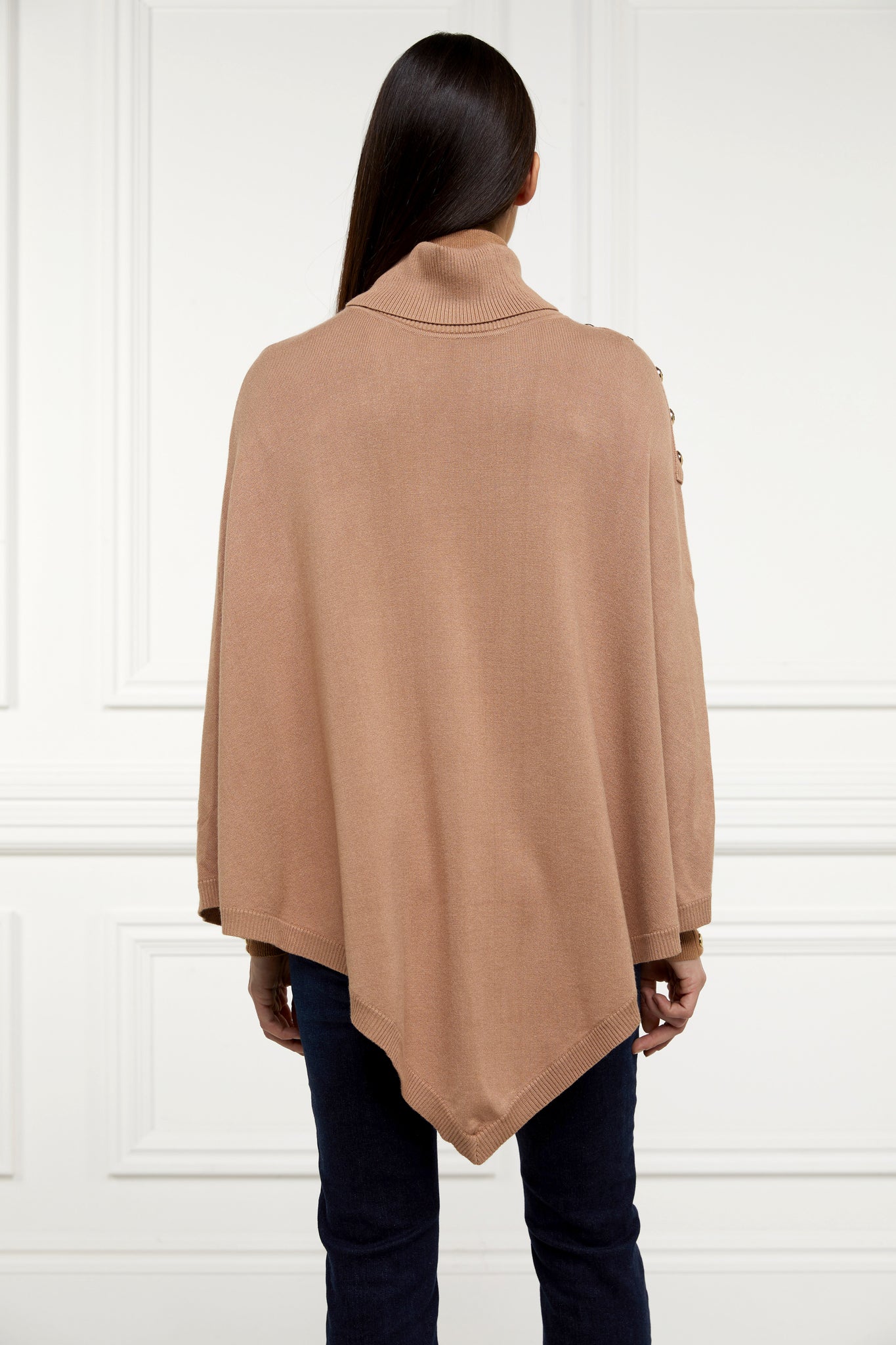 Roll Neck Cape (Camel)