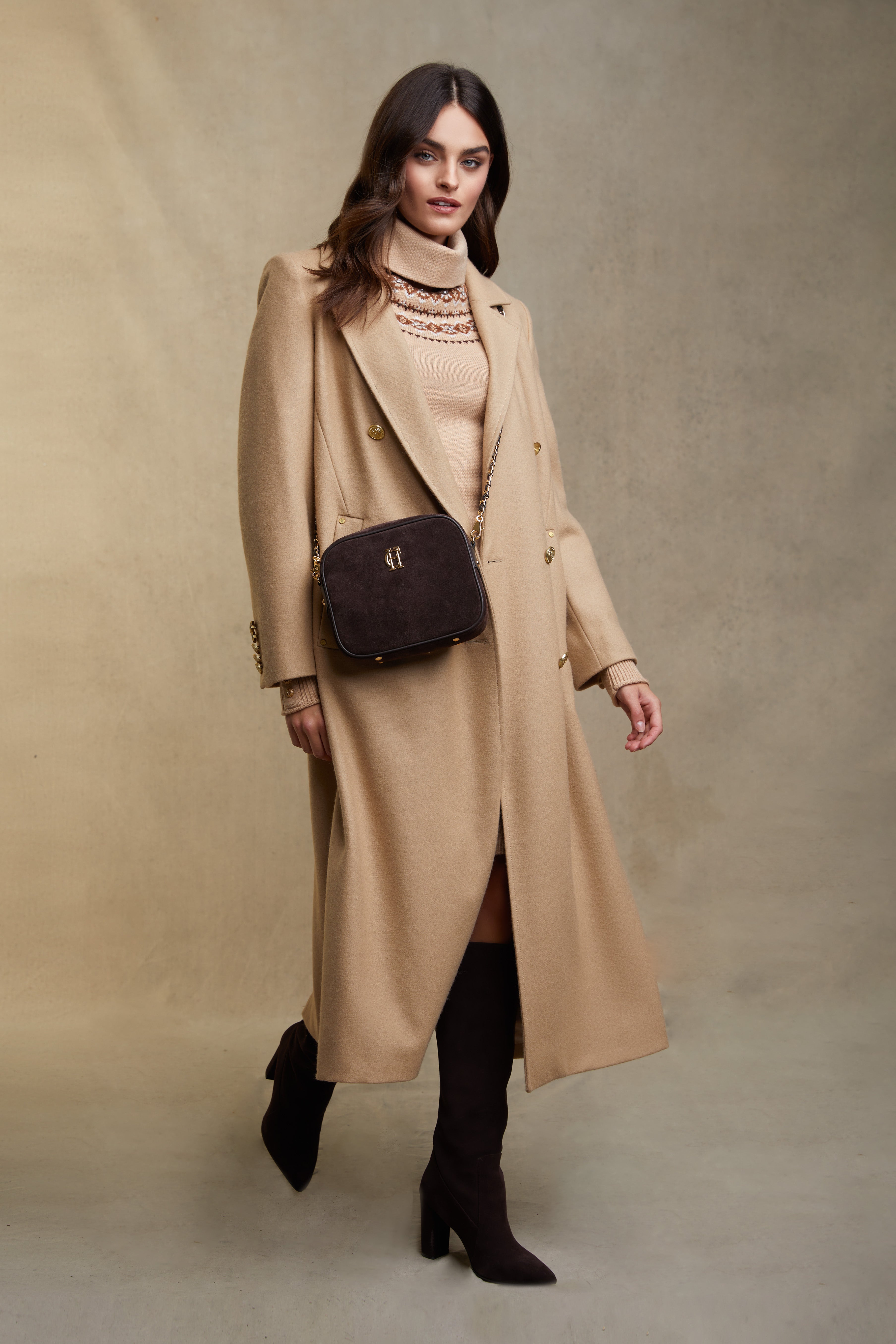 holland cooper knit dress Jennifer Knit Dress (Camel)