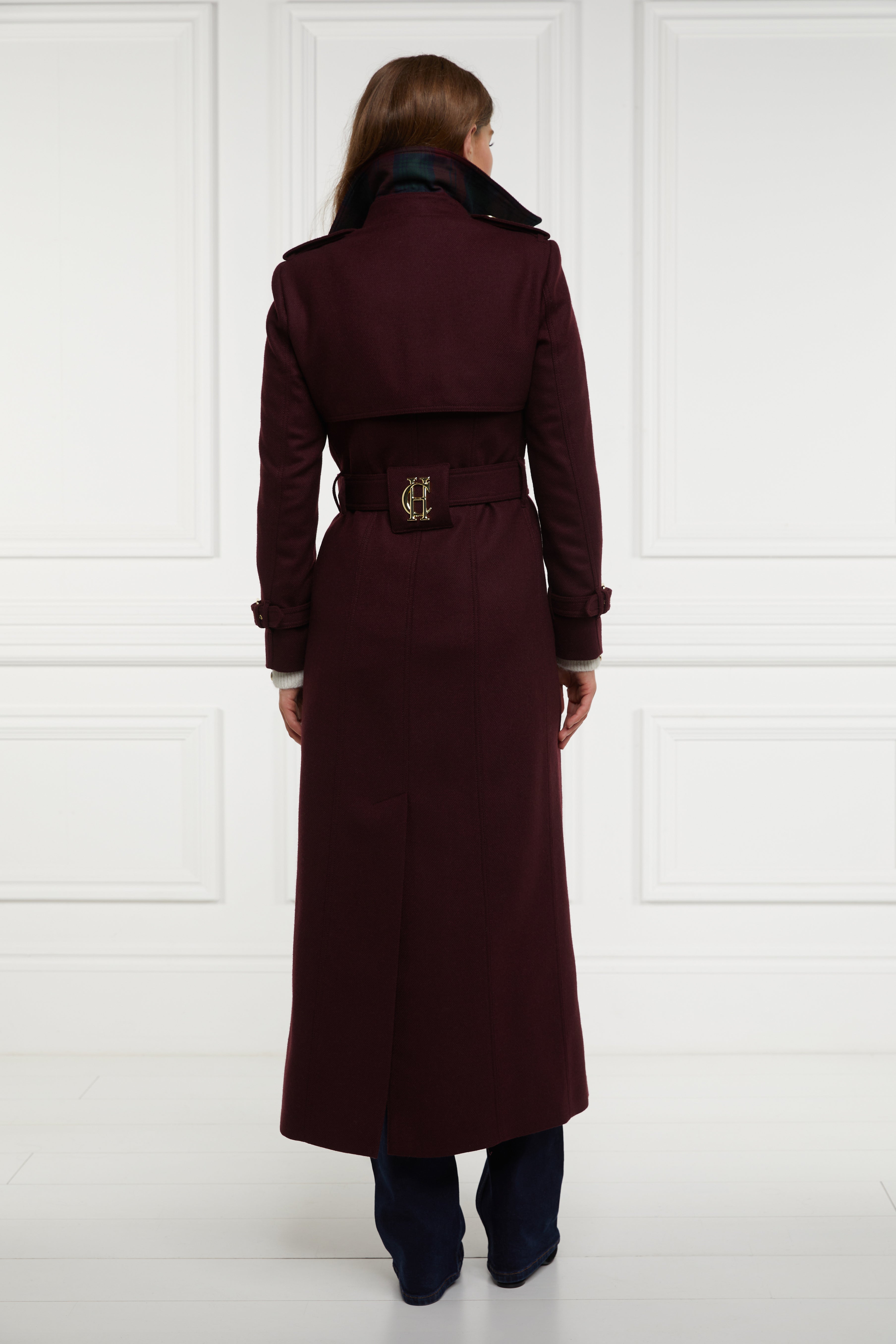 Full Length Marlborough Trench Coat (Mulberry) - Main Image