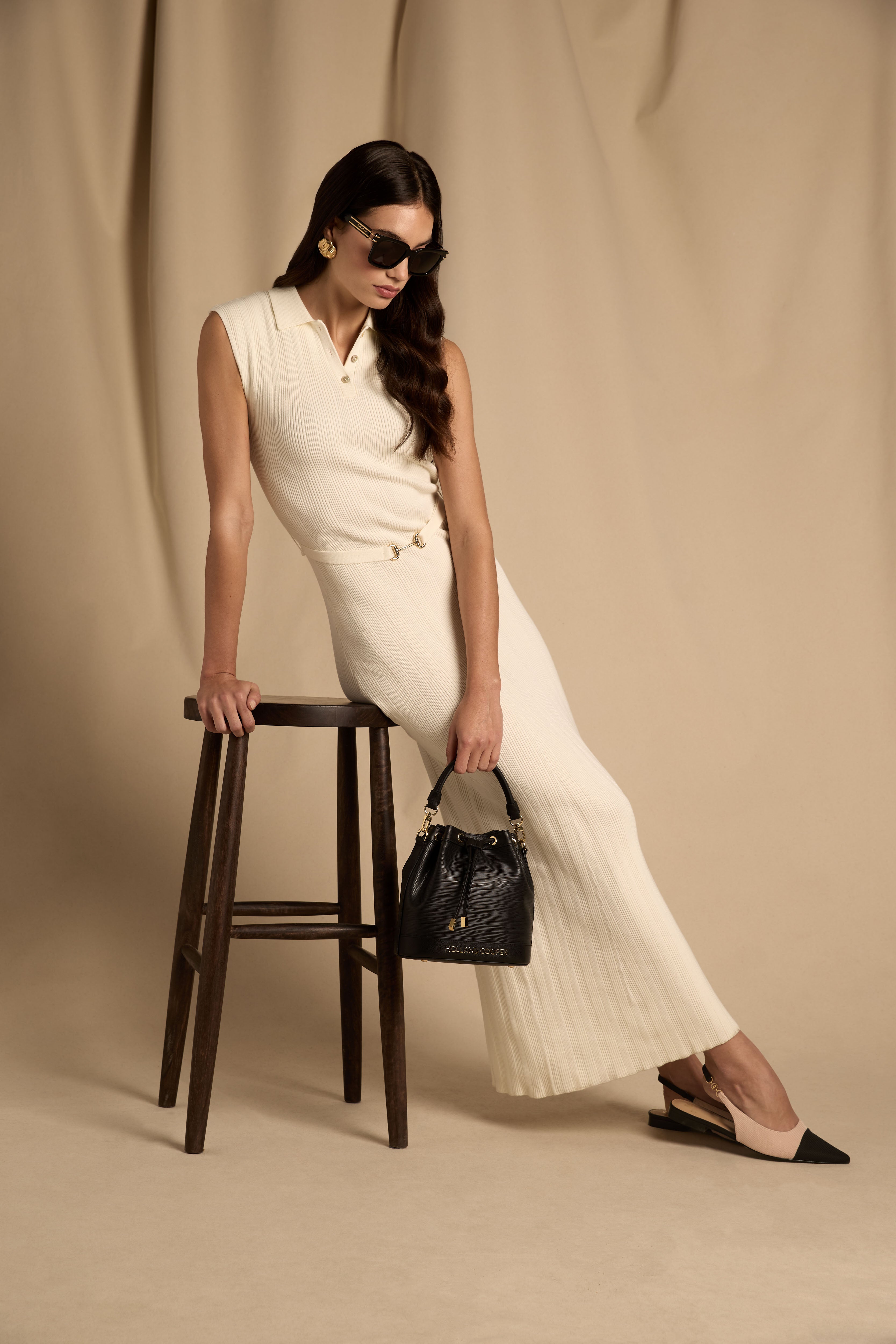 Evie Knit Maxi Dress (Natural) Holland Cooper Evie Knit Maxi Dress (Natural) Holland Cooper