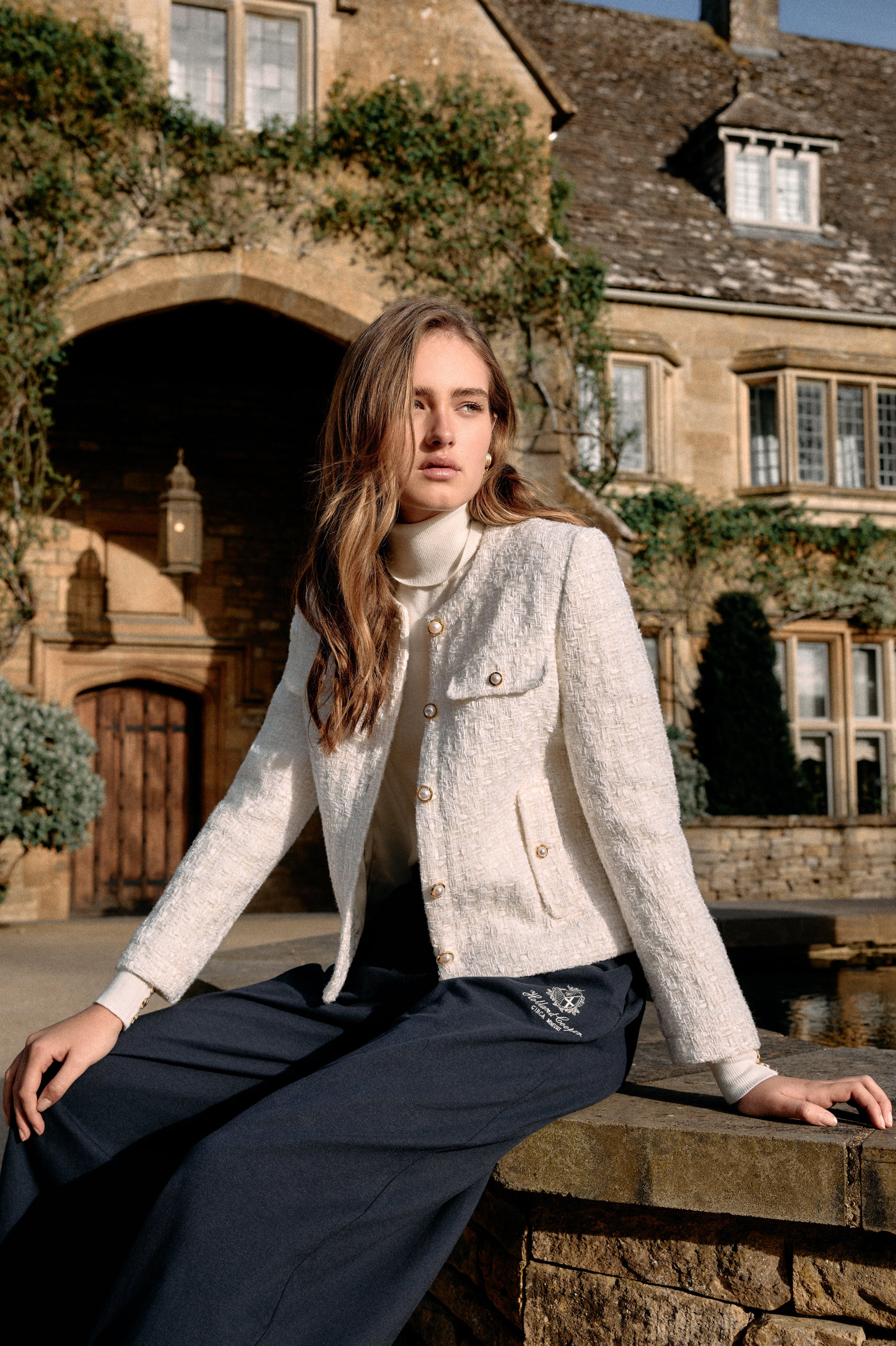 Chelsea Jacket (White Sparkle Boucle) – Holland Cooper ®