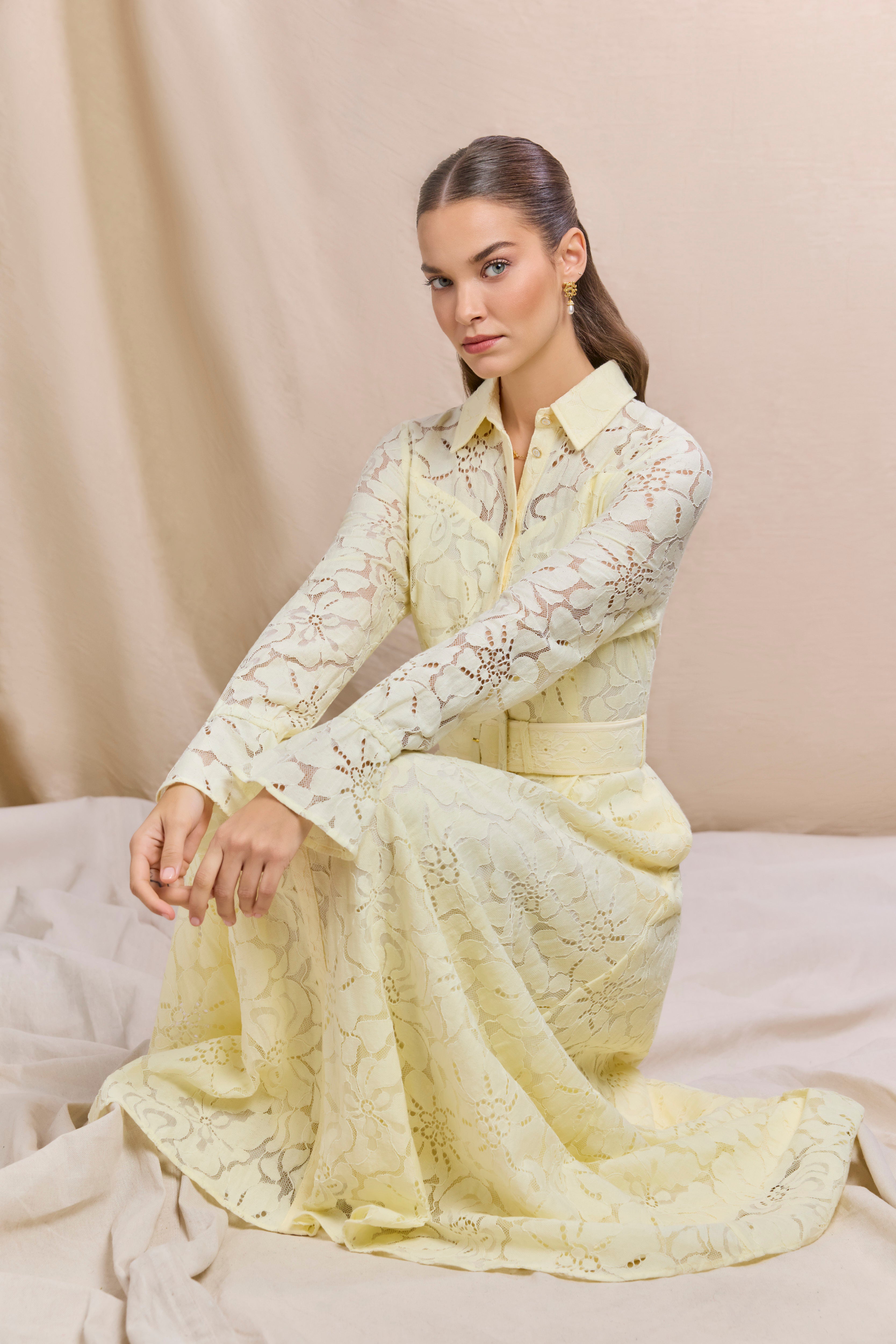 holland cooper lace dress The Iona Lace Dress (Blush) Look  Holland Cooper US