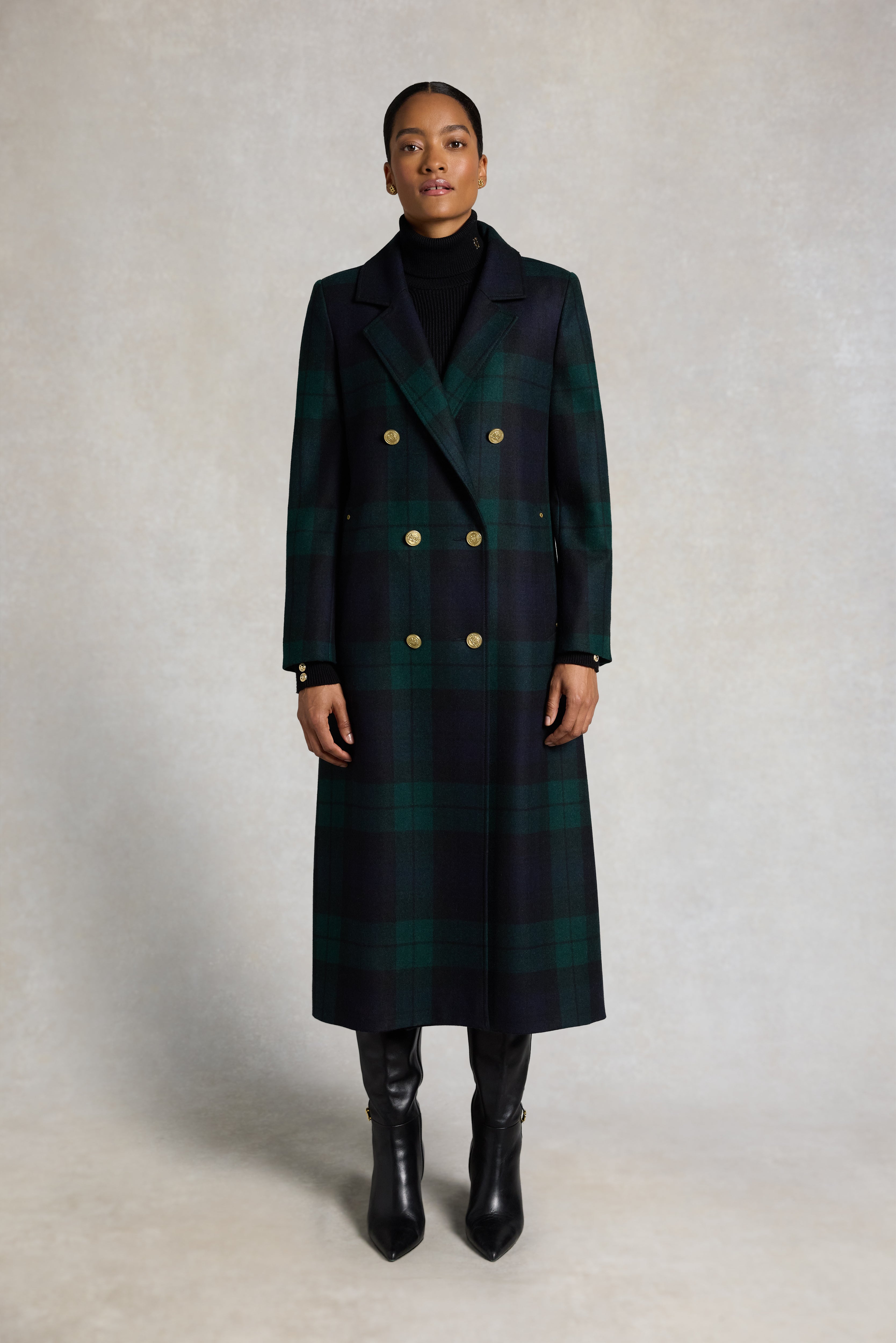 Double Breasted Coat (Blackwatch) – Holland Cooper ®