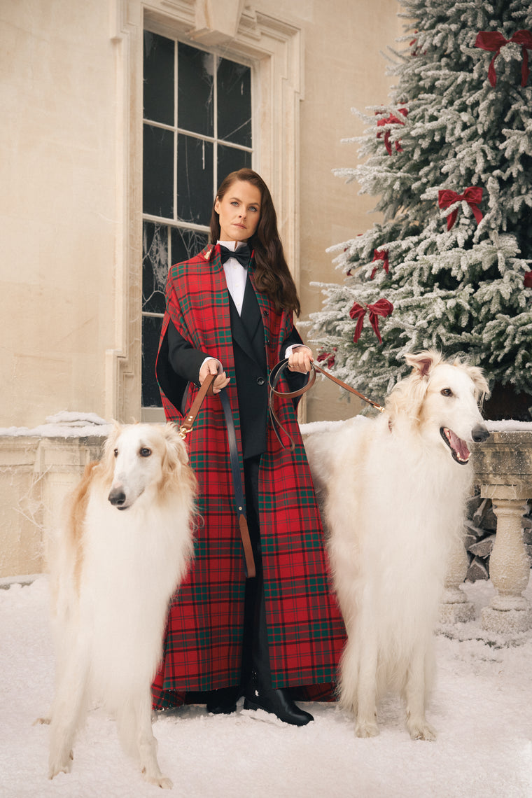 Full Length Knightsbridge Cape (Red Tartan)