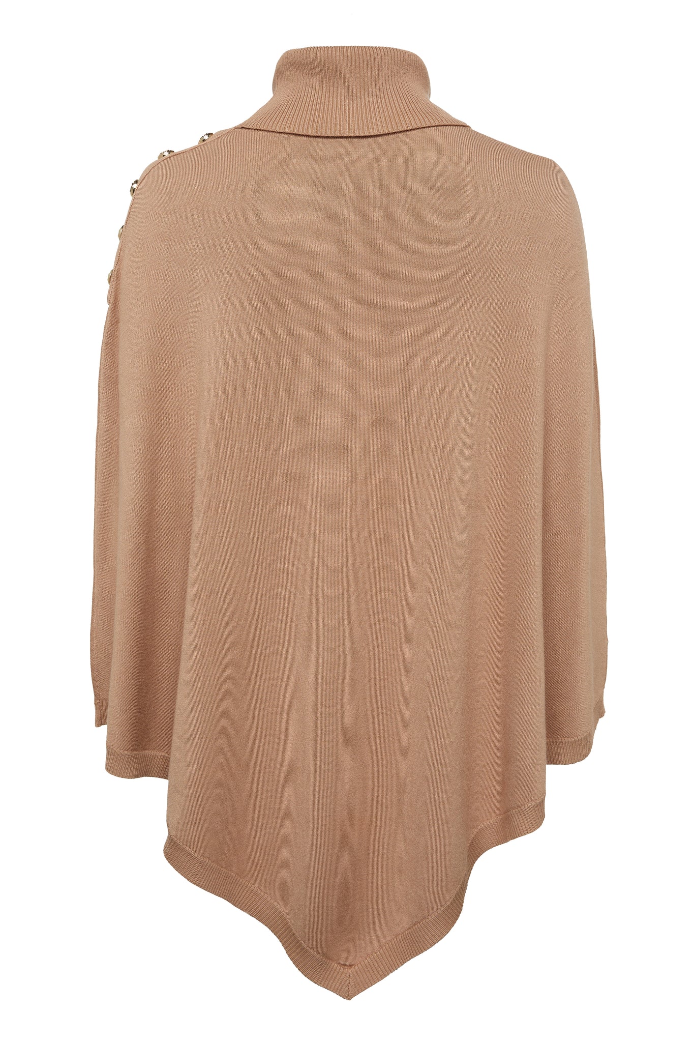 Roll Neck Cape (Camel)