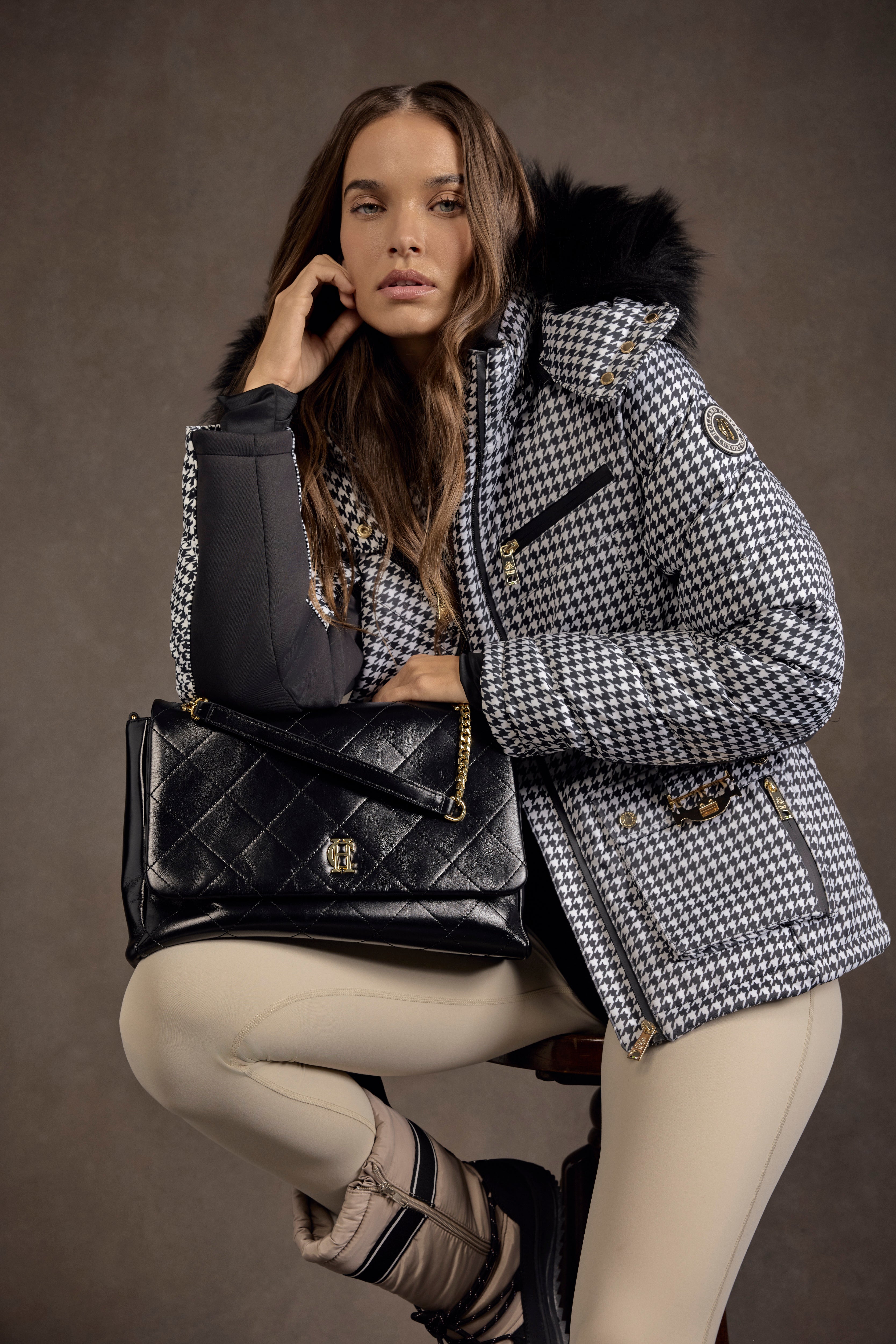 Ski Jacket (Houndstooth) – Holland Cooper ®