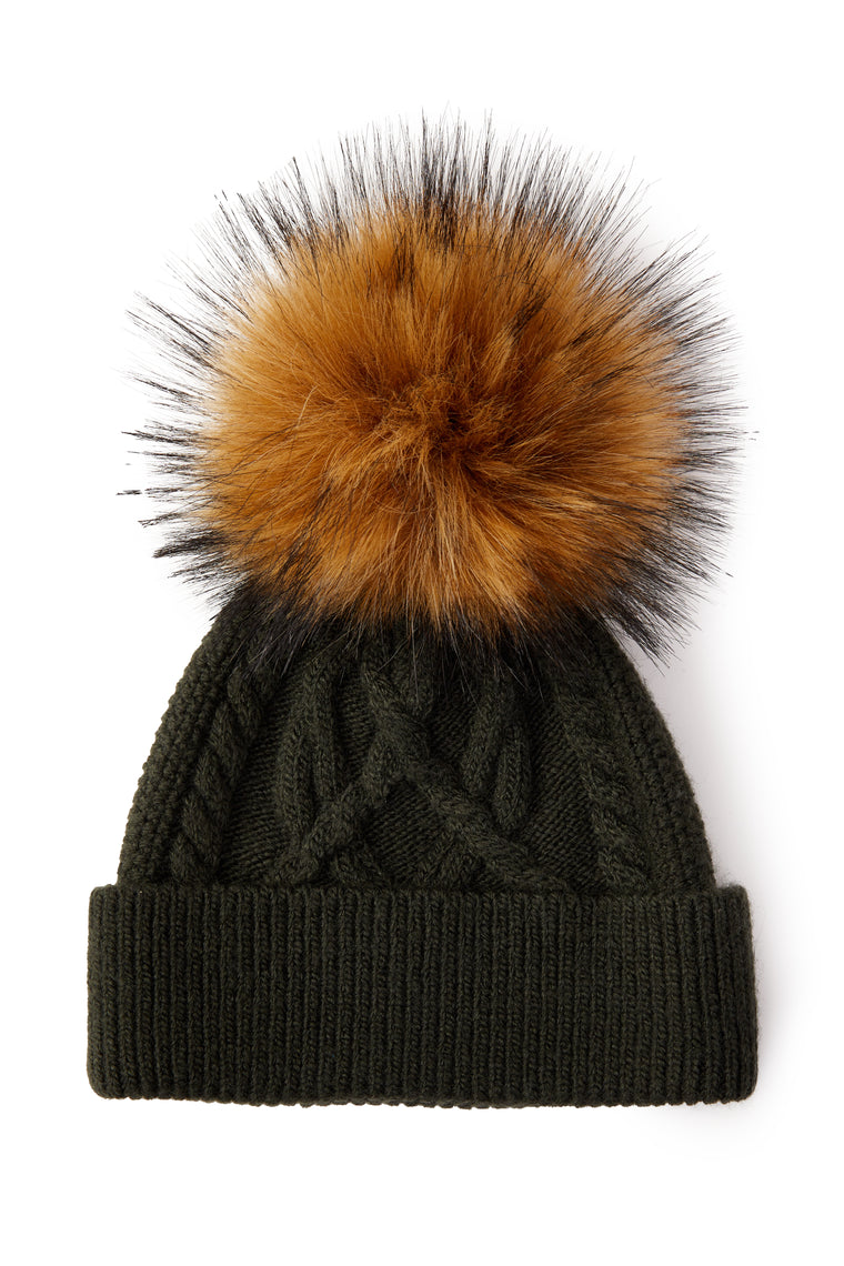 Cortina Bobble Hat (Fern Green)