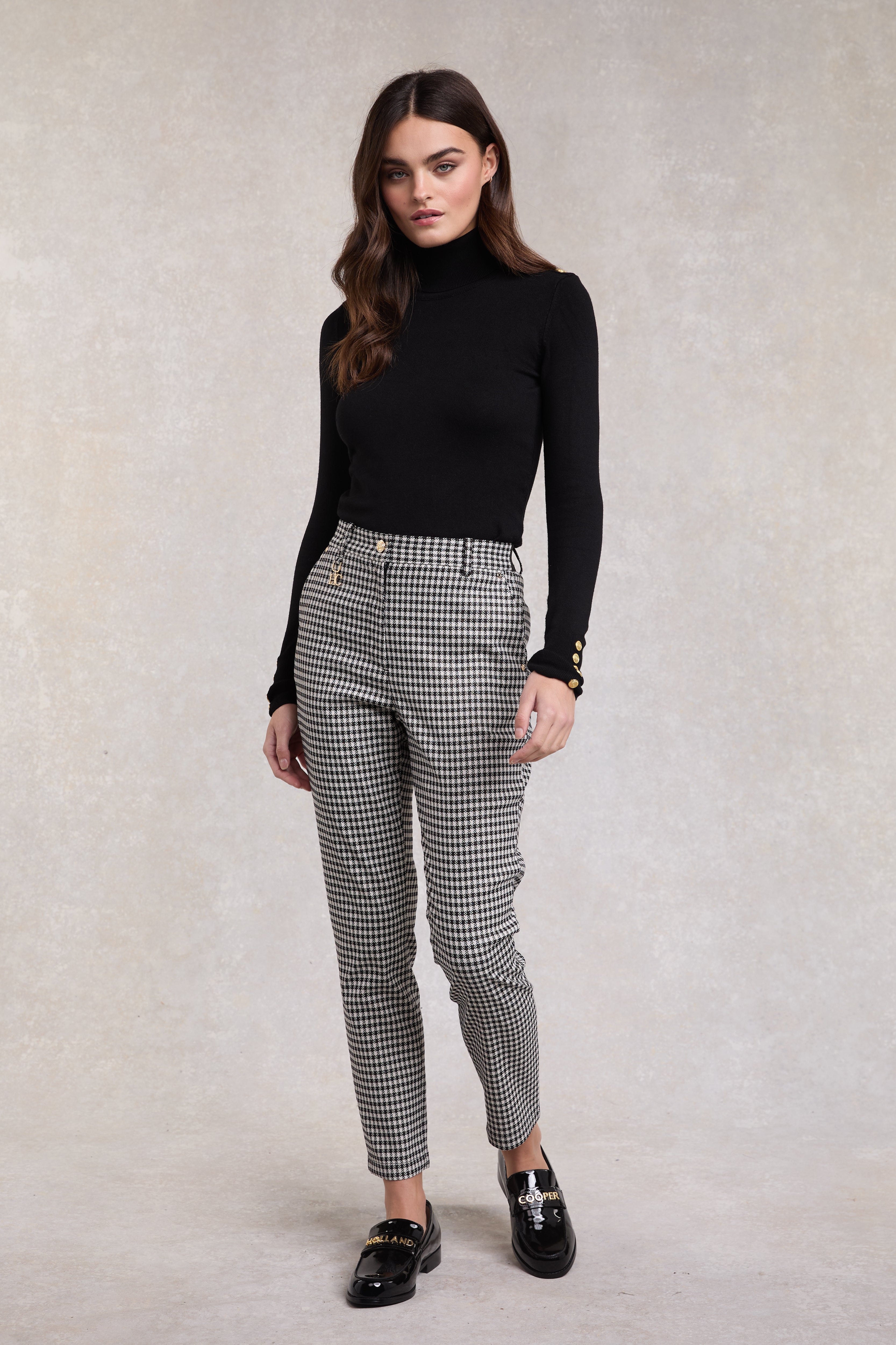 Charlton Trousers (Houndstooth Gold) – Holland Cooper ®