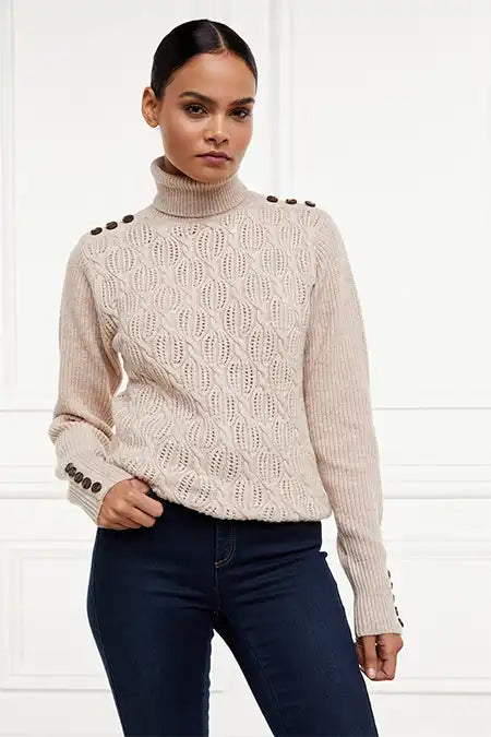 Cotswold Roll Neck Knit (Oatmeal)