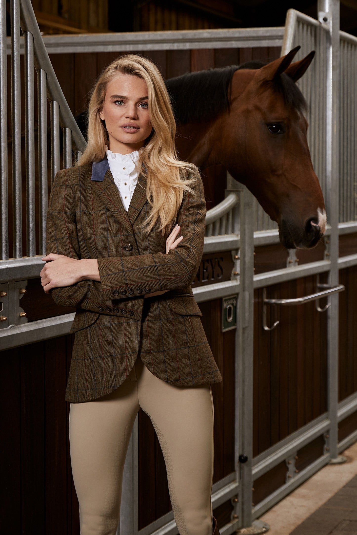 Tweed Riding Jacket (Glen Green) - Main Image