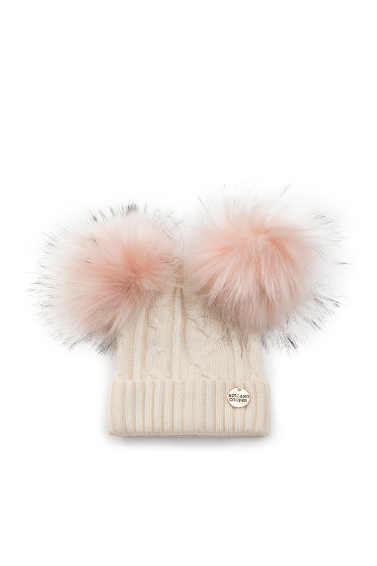 Baby Bobble Hat (Cream)