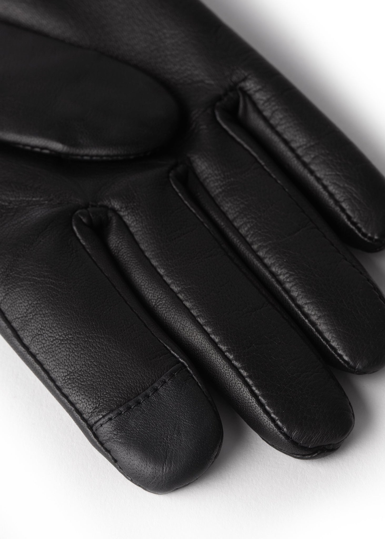 Monogram Leather Gloves (Black)