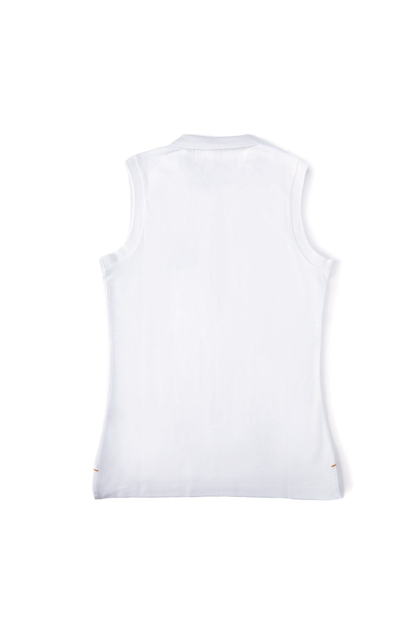 Sleeveless Polo Shirt (White)