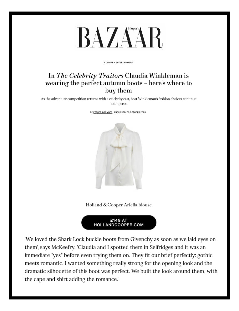 HC in Harper's Bazaar