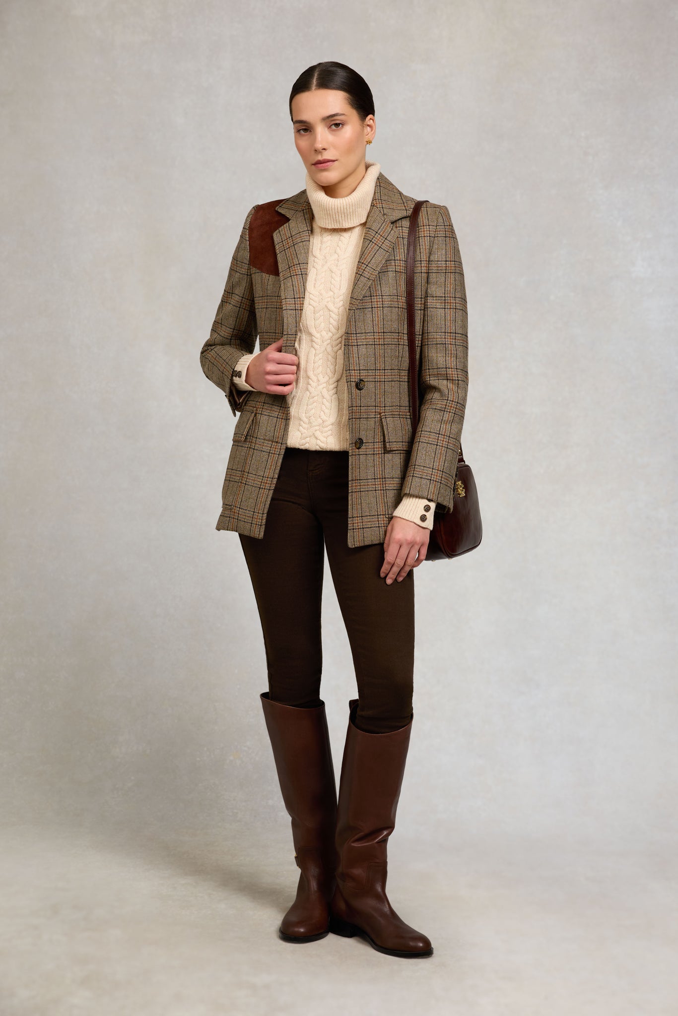 Single Breasted Field Blazer (Bourbon Tweed)