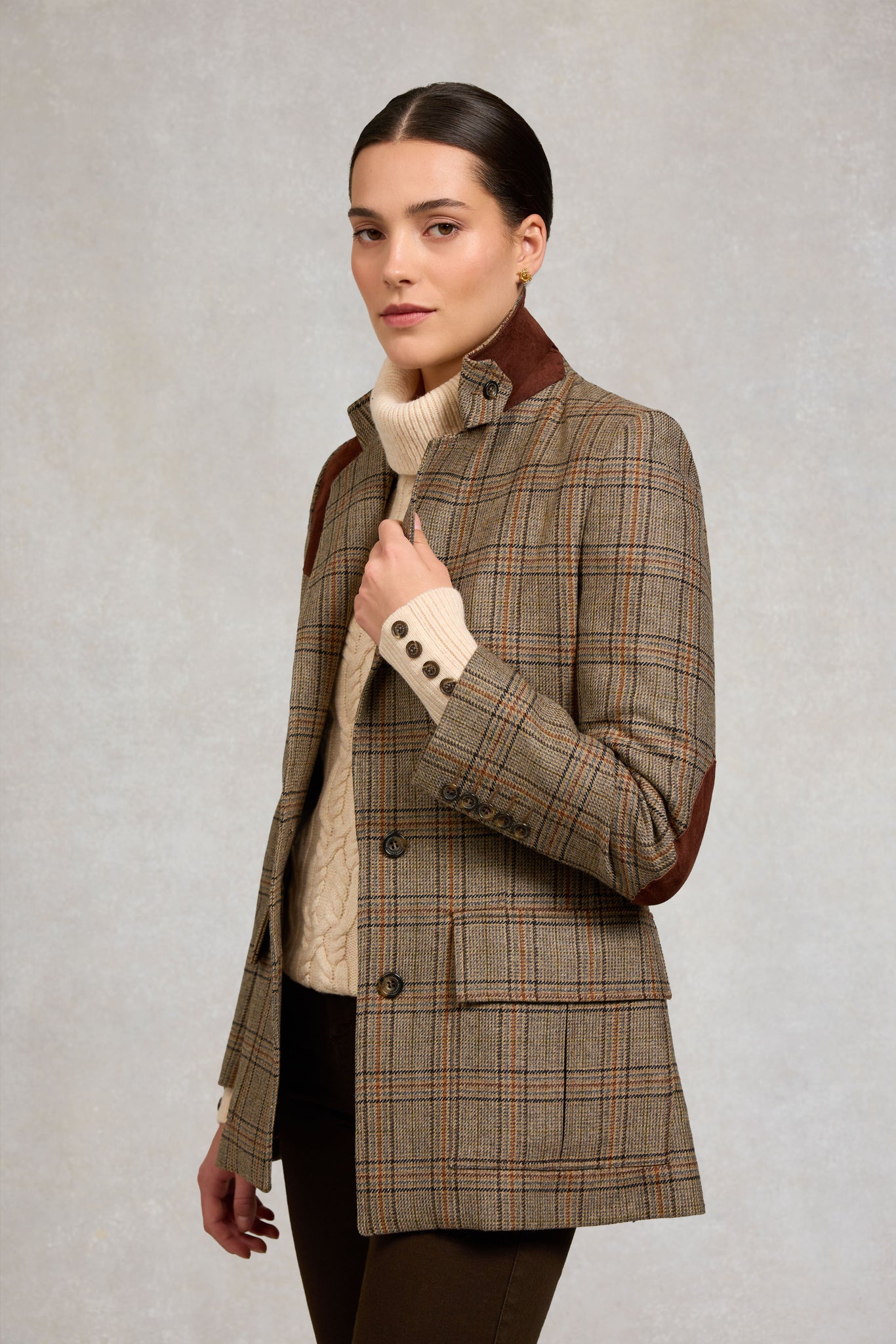 Single Breasted Field Blazer (Bourbon Tweed)