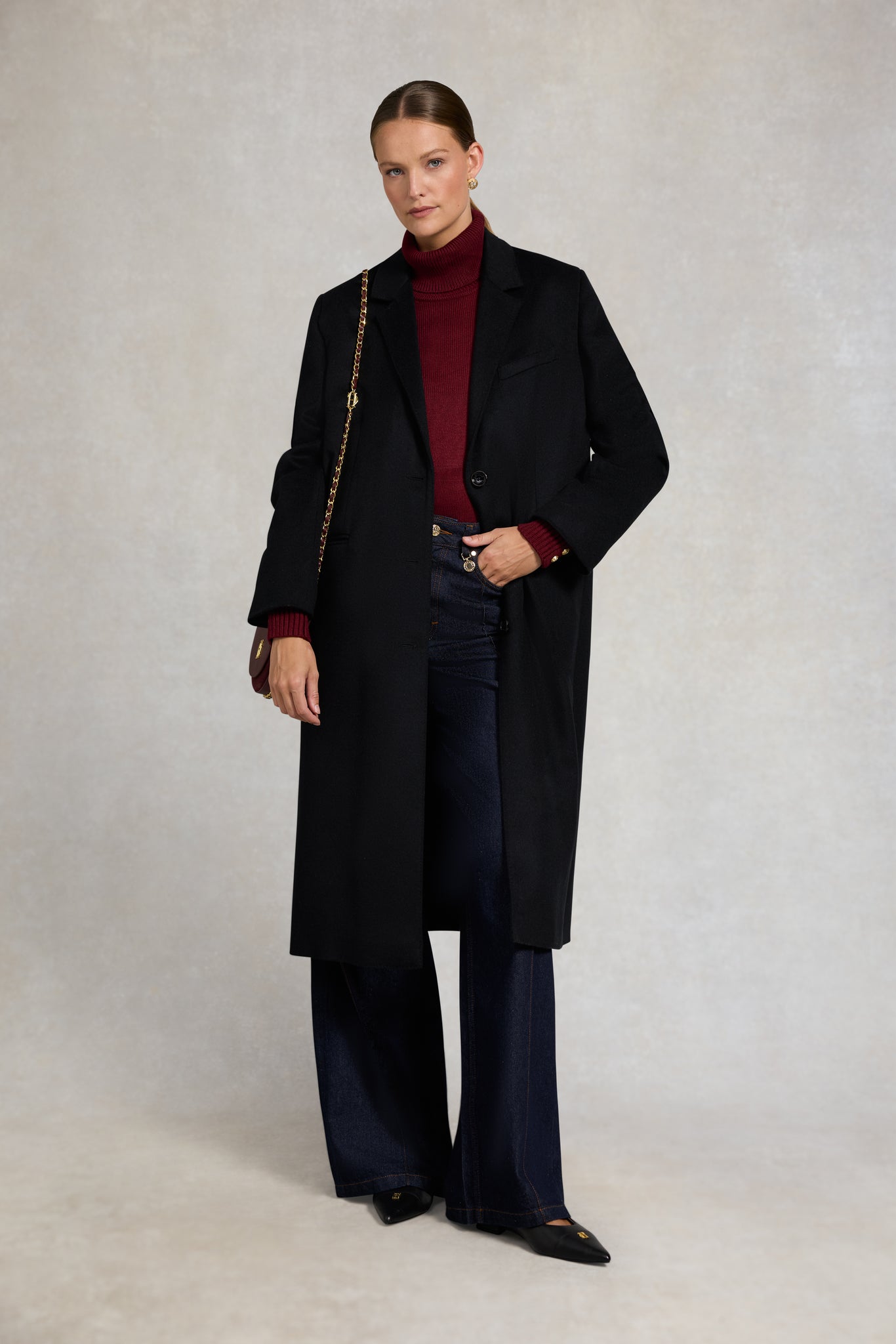 Chamonix Roll Neck Knit (Wine)