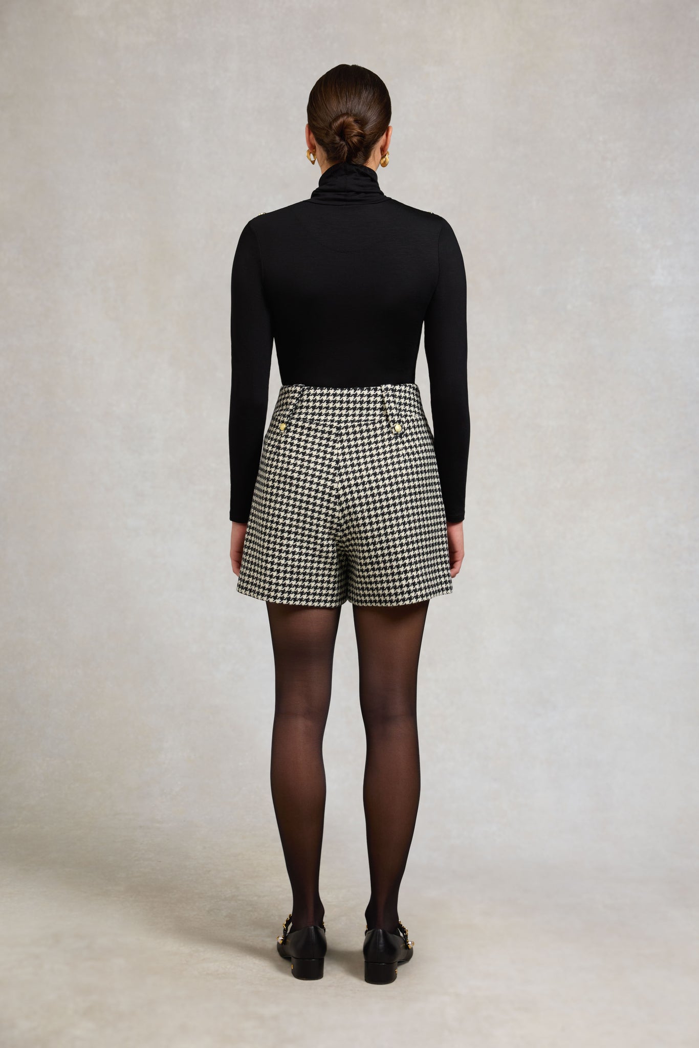 Luxe Tailored Short (Houndstooth)