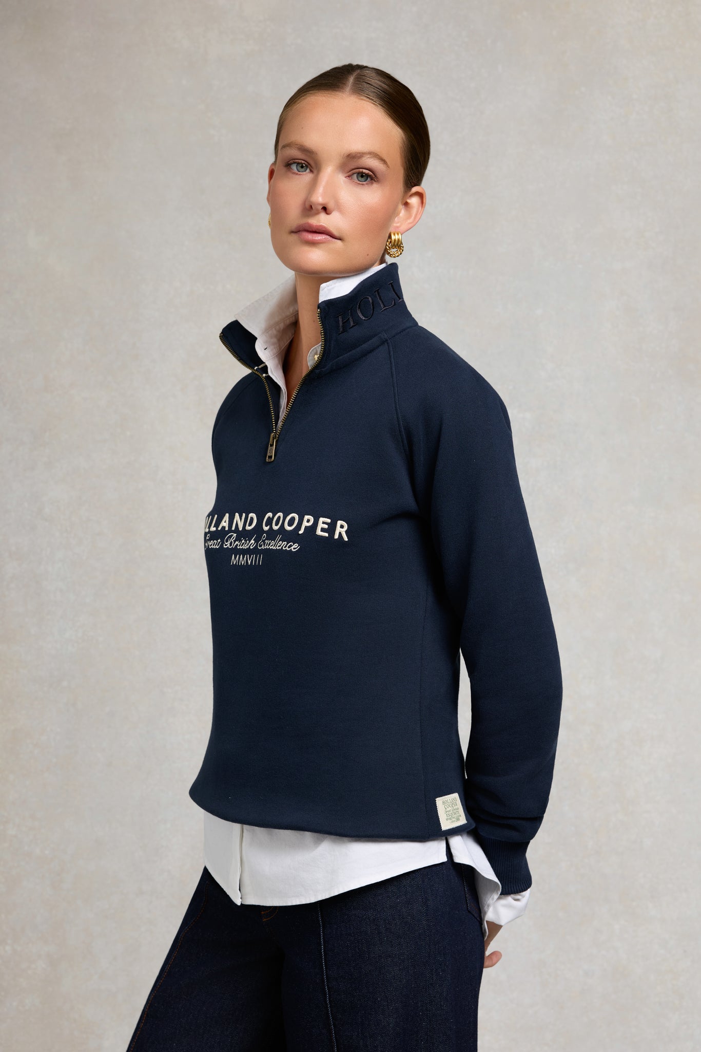 Sporting Goods Zip Henley (Ink Navy)