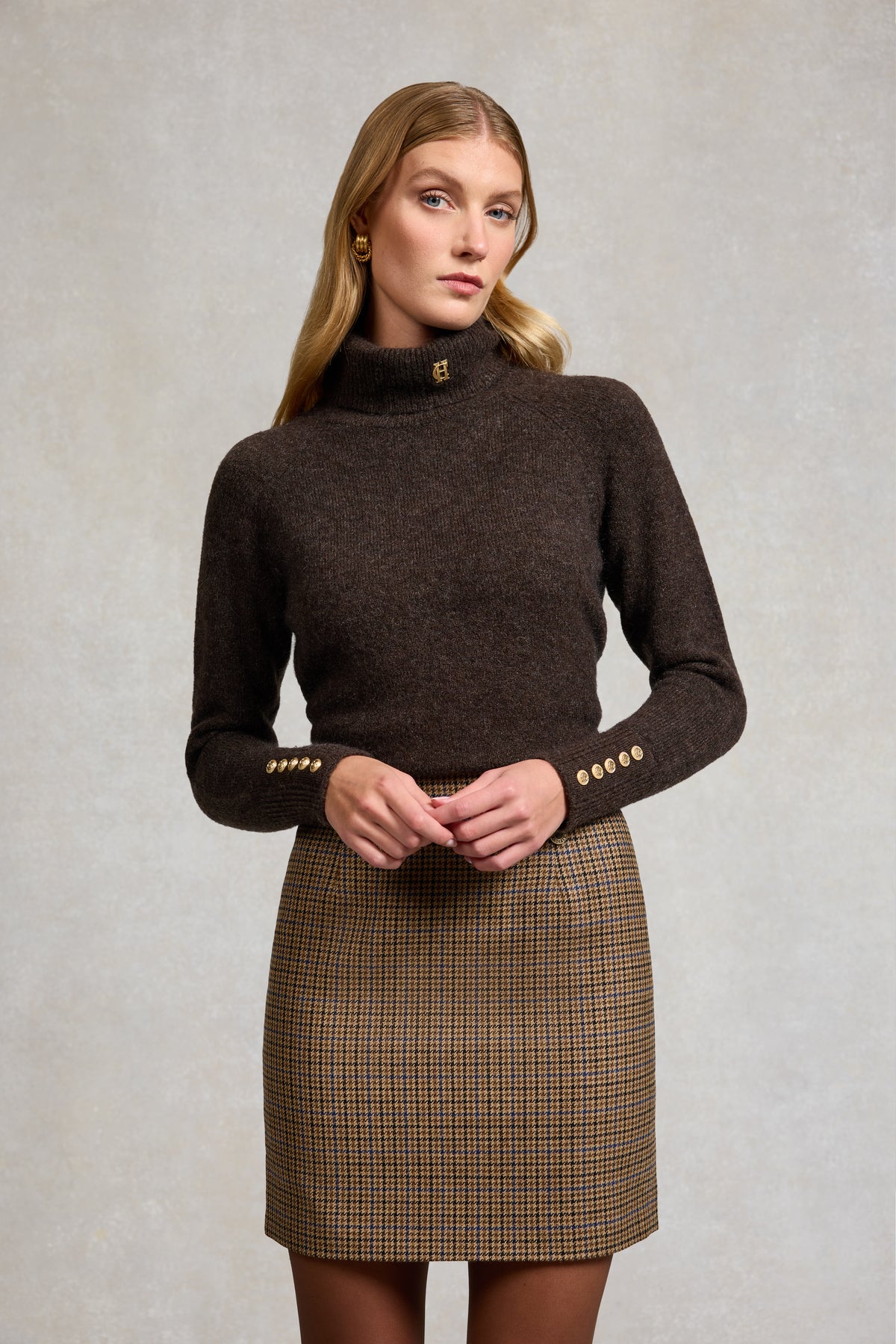 Regency Skirt (Abbot Check Tweed)