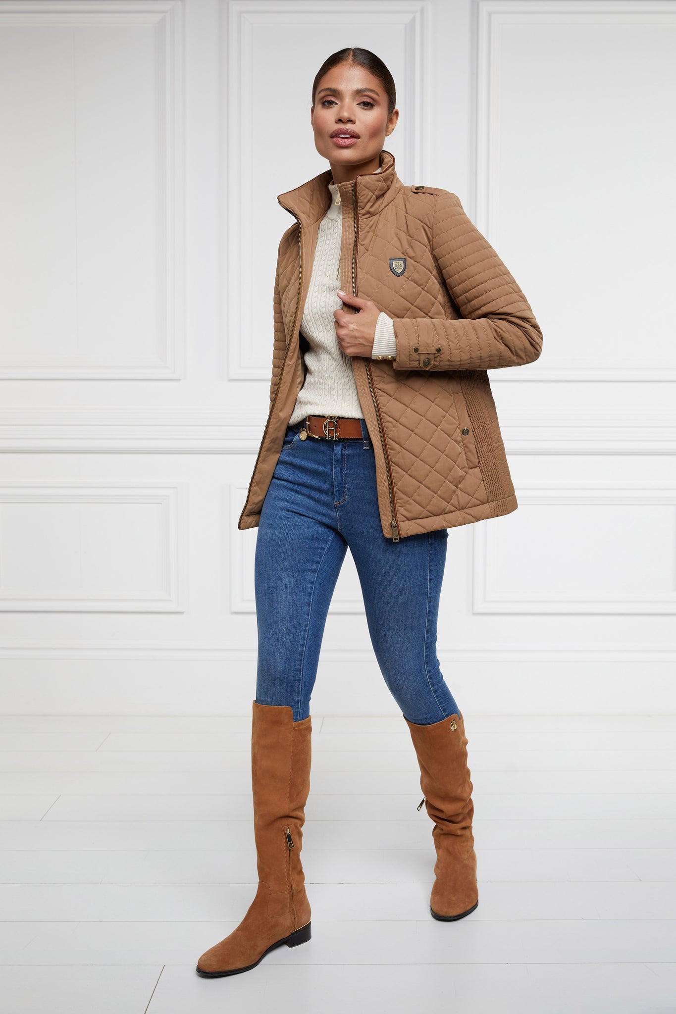 Juliana Quilted Jacket (Coffee)