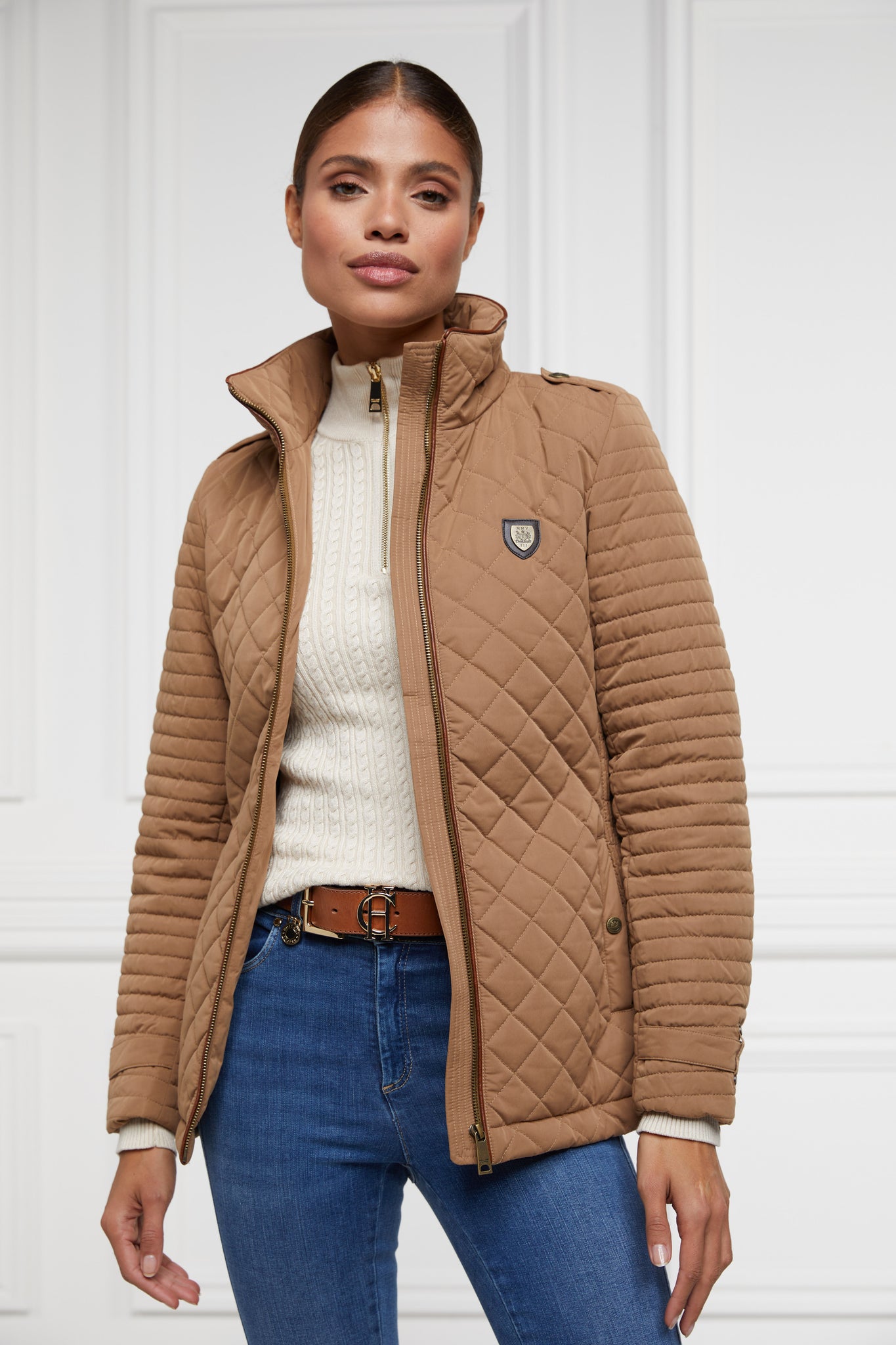 Juliana Quilted Jacket (Coffee)