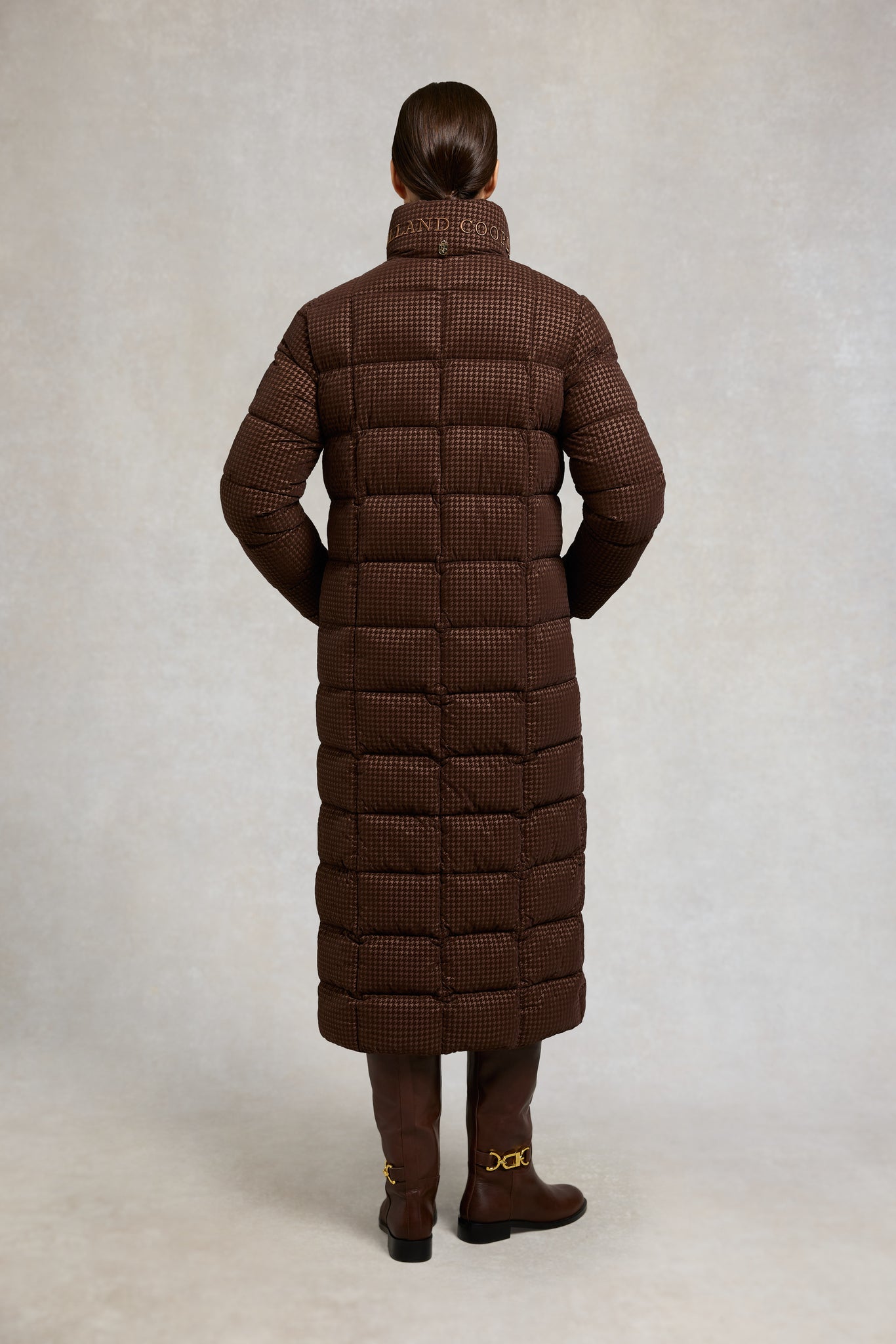 Crawford Longline Coat (Cocoa Mini Flock)