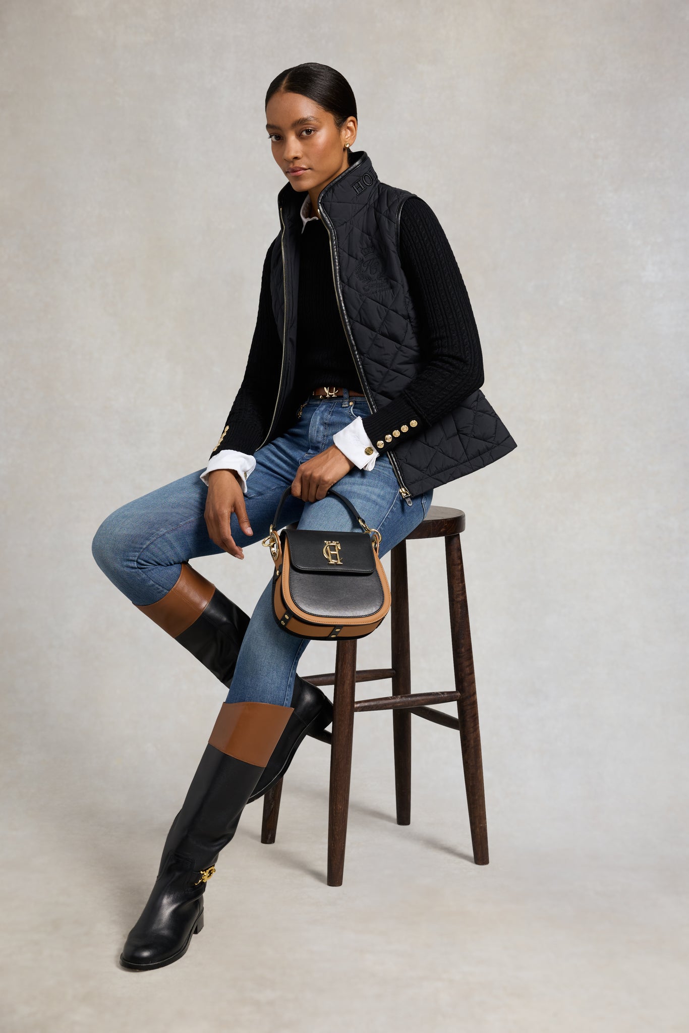 Bridle Boot (Black Tan)